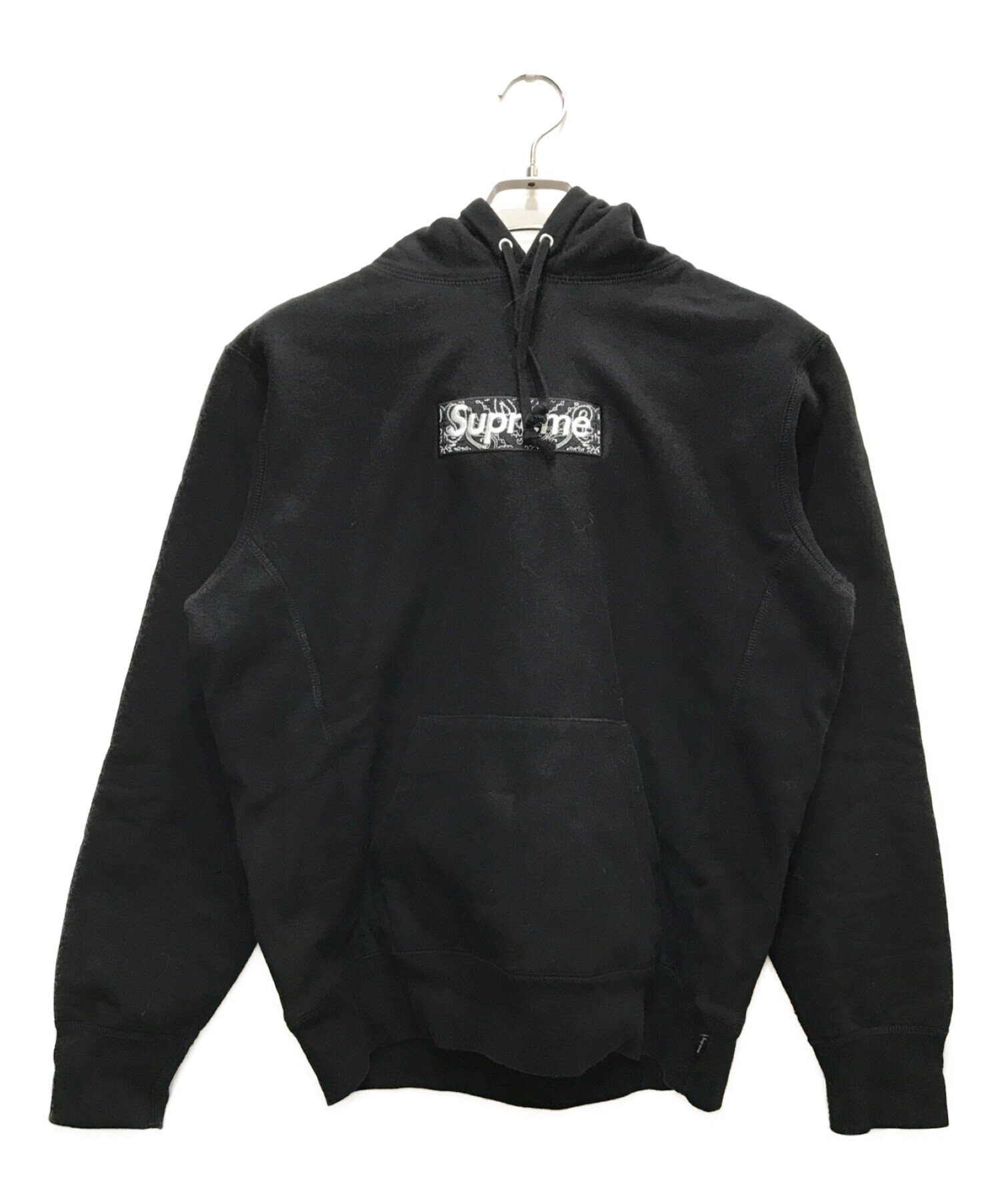 SUPREME (シュプリーム) Bandana Box Logo Hooded Sweatshirt ブラック サイズ:M