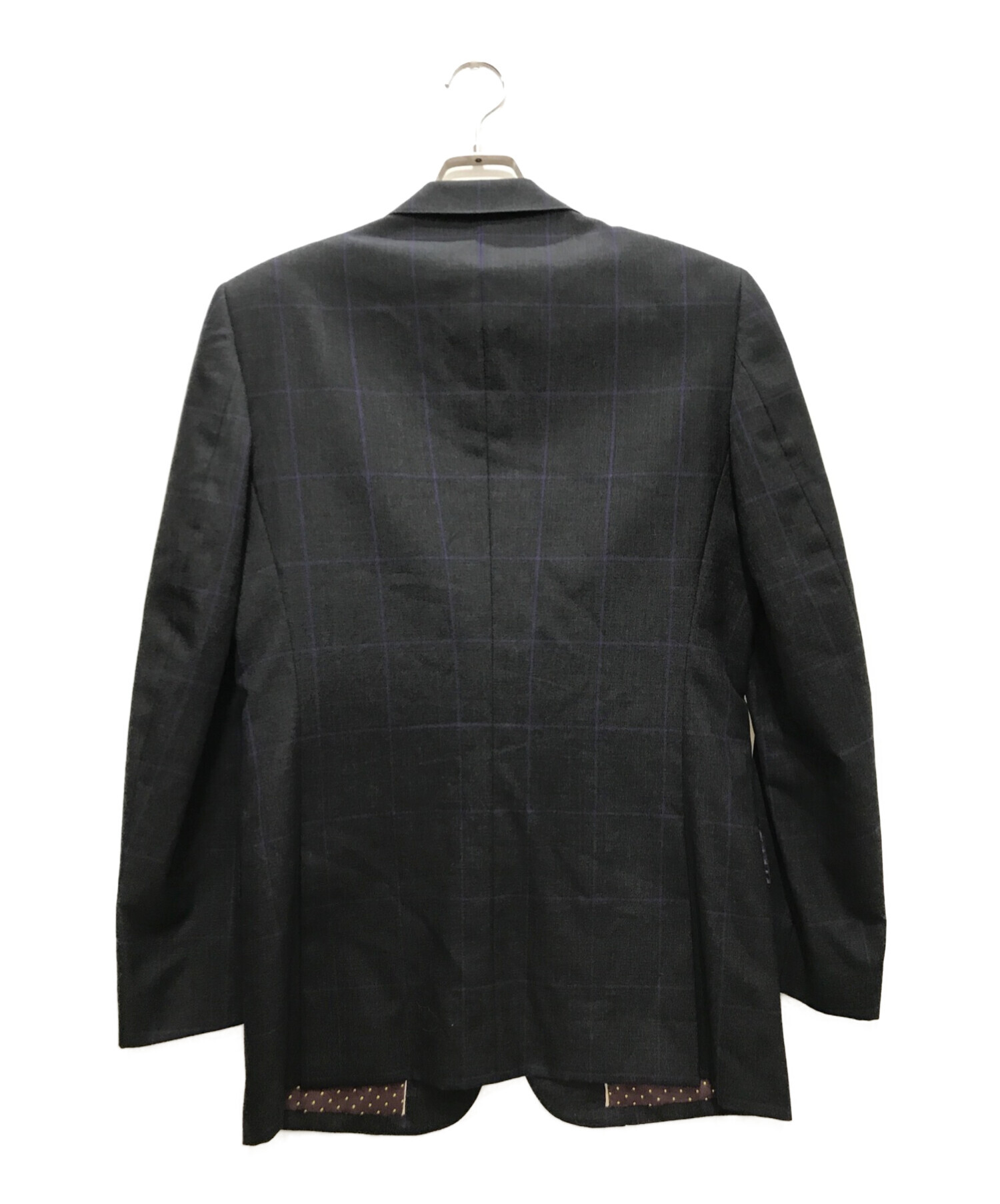 中古・古着通販】Paul Smith COLLECTION (ポールスミス コレクション) チェック3Bセットアップスーツ グレー×パープル  サイズ:L｜ブランド・古着通販 トレファク公式【TREFAC FASHION】スマホサイト