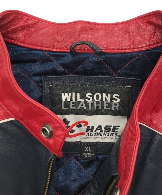 【買い方】WILLSONS LEATHER × CHASE　レザー　スエード　ブラック　L ジャケット・アウター