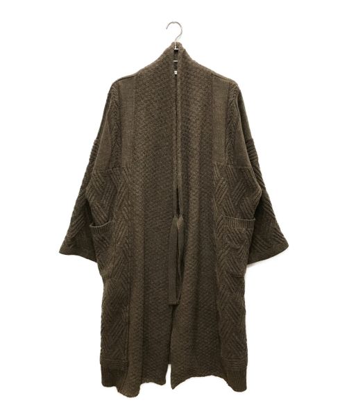 中古・古着通販】yashiki (ヤシキ) Hoko Knit Coat ブラウン サイズ:F｜ブランド・古着通販 トレファク公式【TREFAC  FASHION】スマホサイト