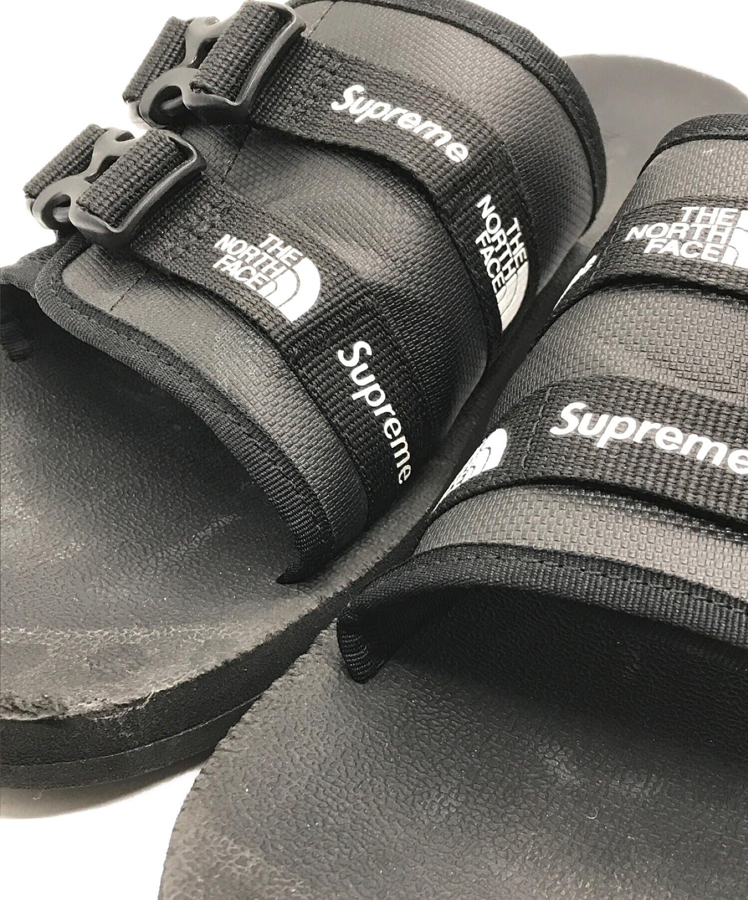 SUPREME (シュプリーム) THE NORTH FACE (ザ ノース フェイス) Trekking Base Camp Slide ブラック  サイズ:27cm