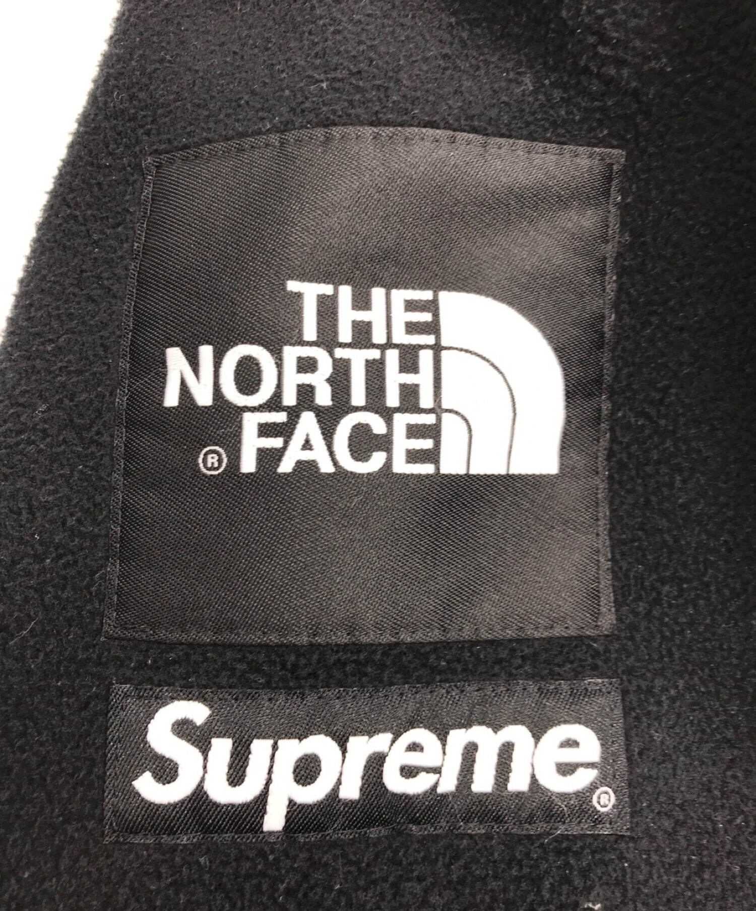 SUPREME (シュプリーム) THE NORTH FACE (ザ ノース フェイス) アーチロゴデナリフリースジャケット ブラック サイズ:M