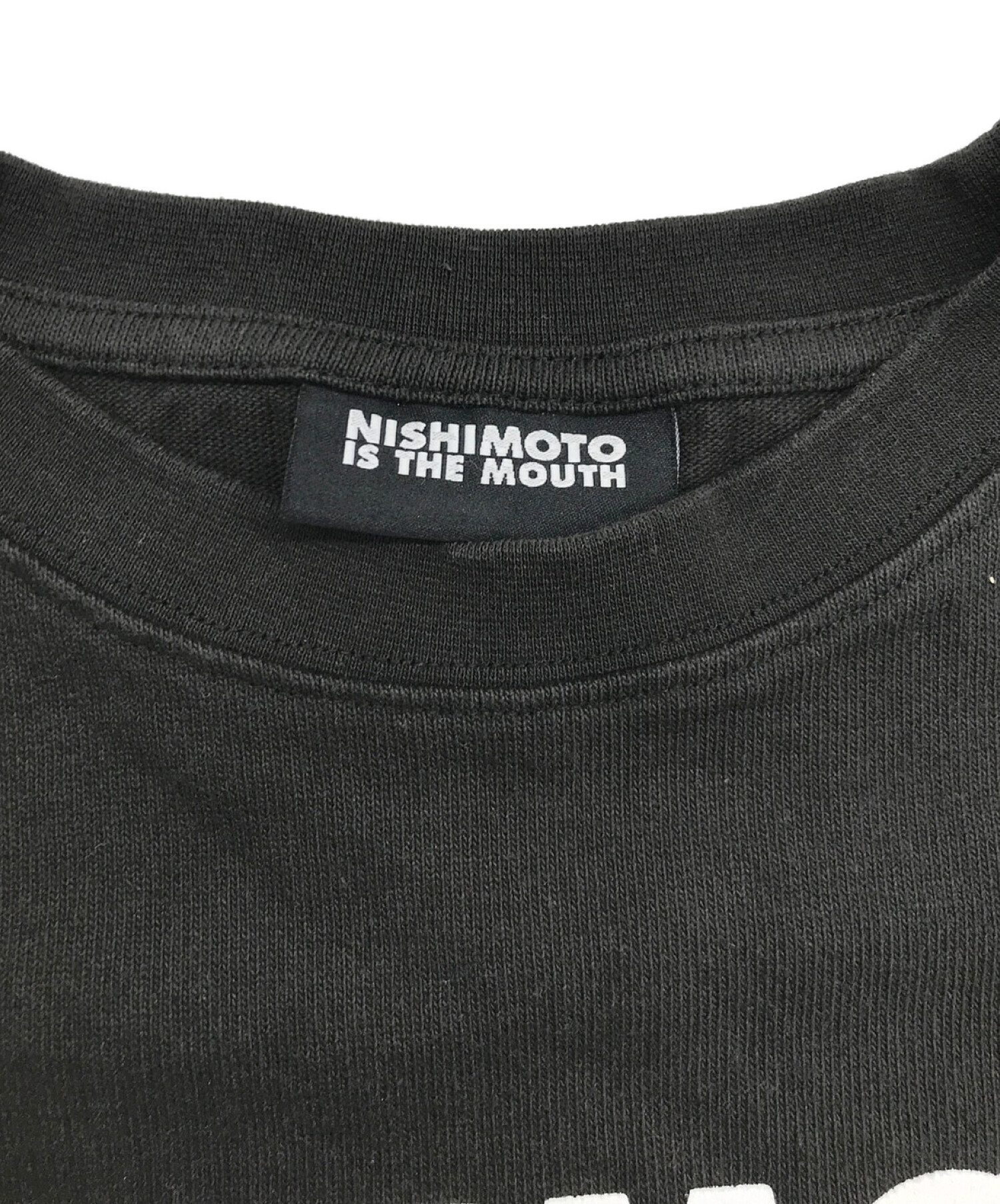 NISHIMOTO IS THE MOUTH (ニシモトイズザマウス) FACE Collaboration S/S TEE グレー サイズ:M