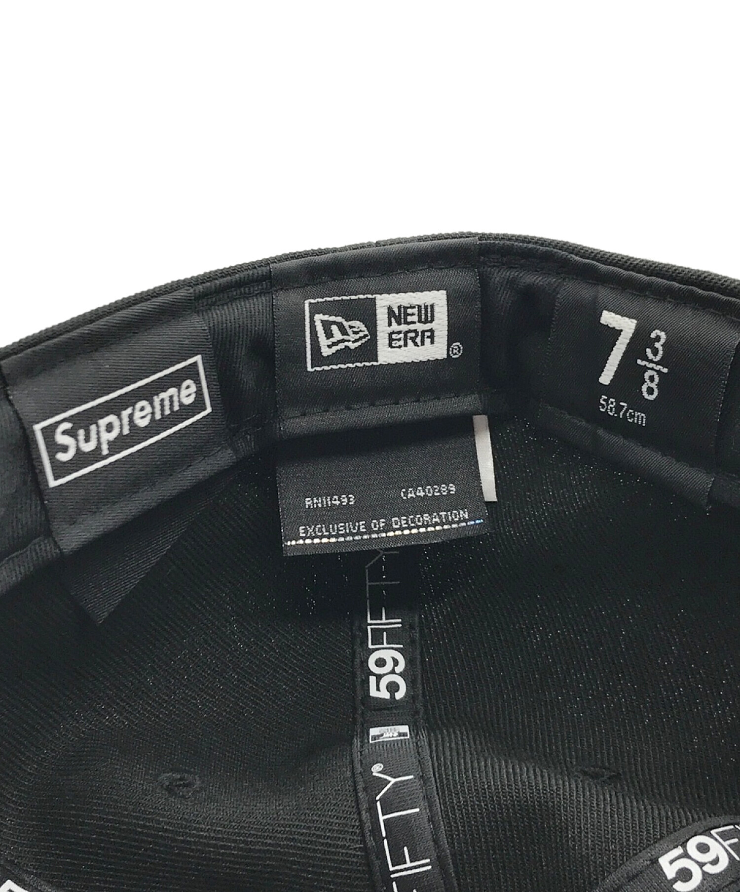 中古・古着通販】Supreme (シュプリーム) New Era (ニューエラ) 2トーンボックスロゴキャップ/2-Tone Box Logo ブラック×ホワイト  サイズ:-｜ブランド・古着通販 トレファク公式【TREFAC FASHION】スマホサイト