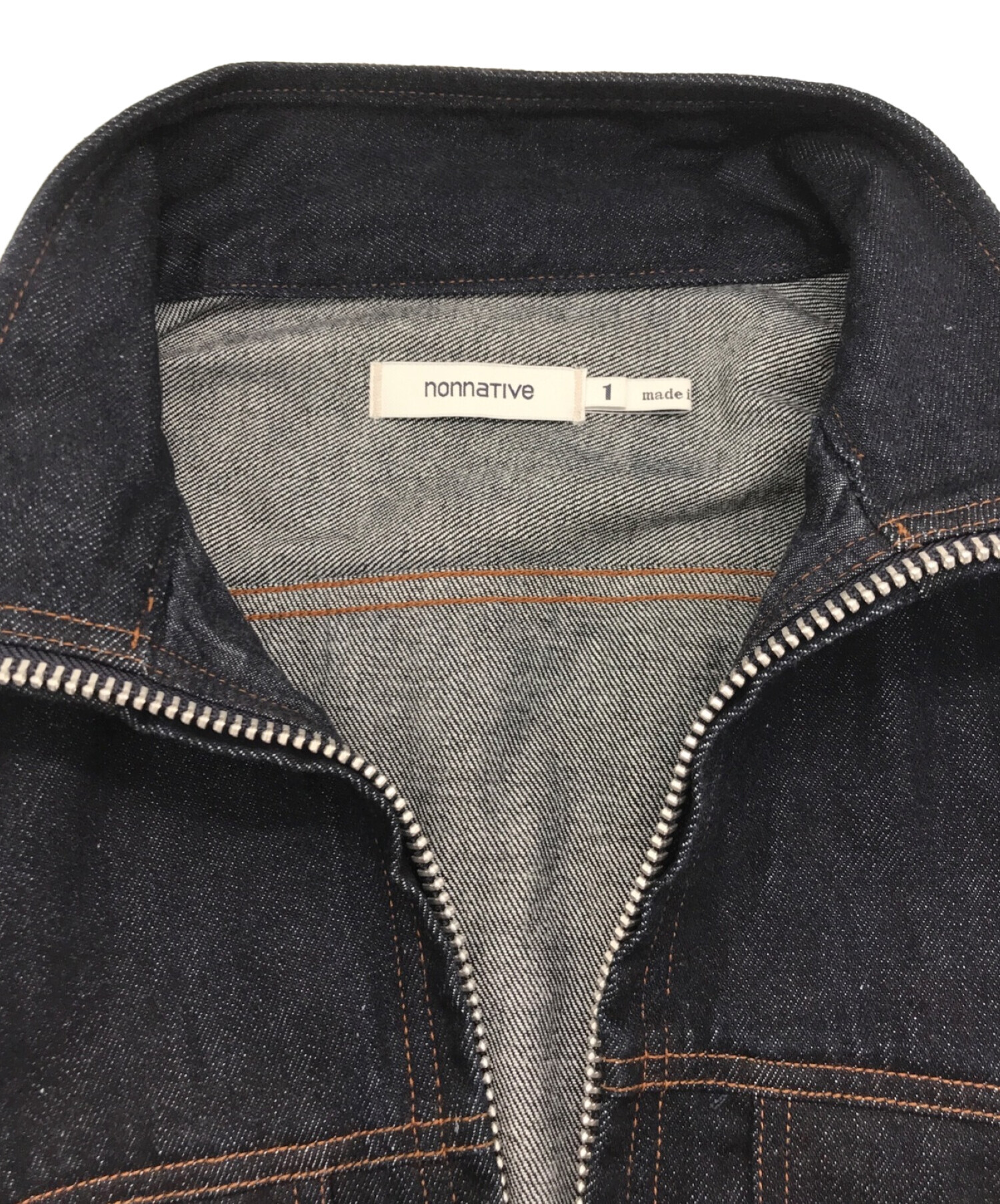 nonnative (ノンネイティブ) トラッカーブルゾン/TRUCKER BLOUSON COTTON 12.5oz DENIM OW インディゴ  サイズ:1