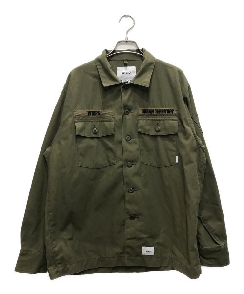 【中古・古着通販】WTAPS (ダブルタップス) コットンツイル ユーティリティ ミリタリーシャツジャケット カーキ サイズ:02｜ブランド・古着通販  トレファク公式【TREFAC FASHION】スマホサイト