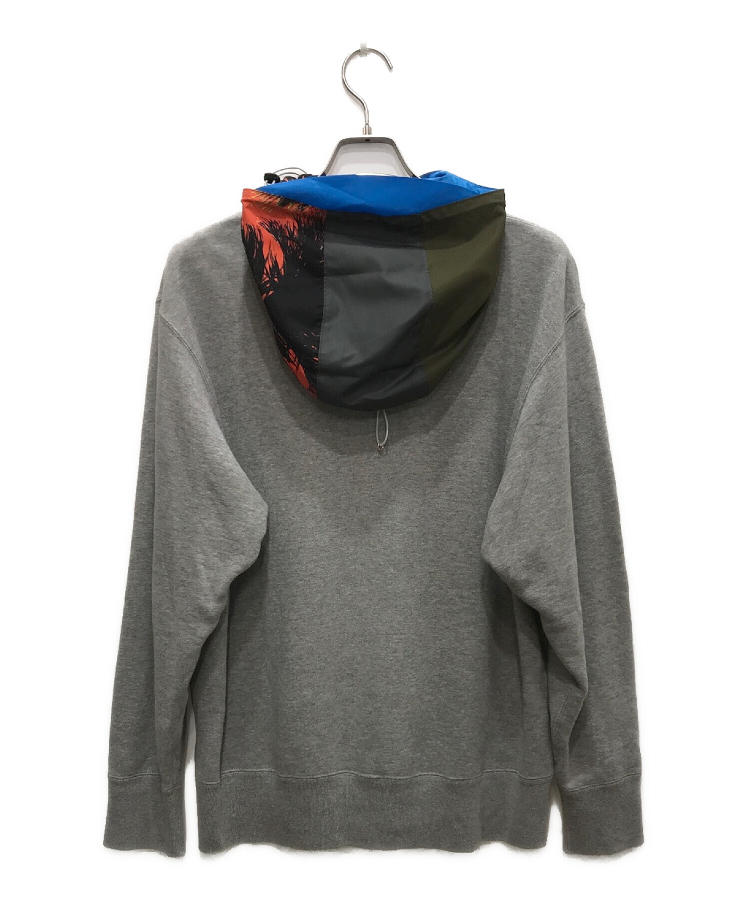 kolor/BEACON (カラービーコン) SWITCHING HOOD SWEAT PARKA/スイッチングフードスウェットパーカー グレー  サイズ:1