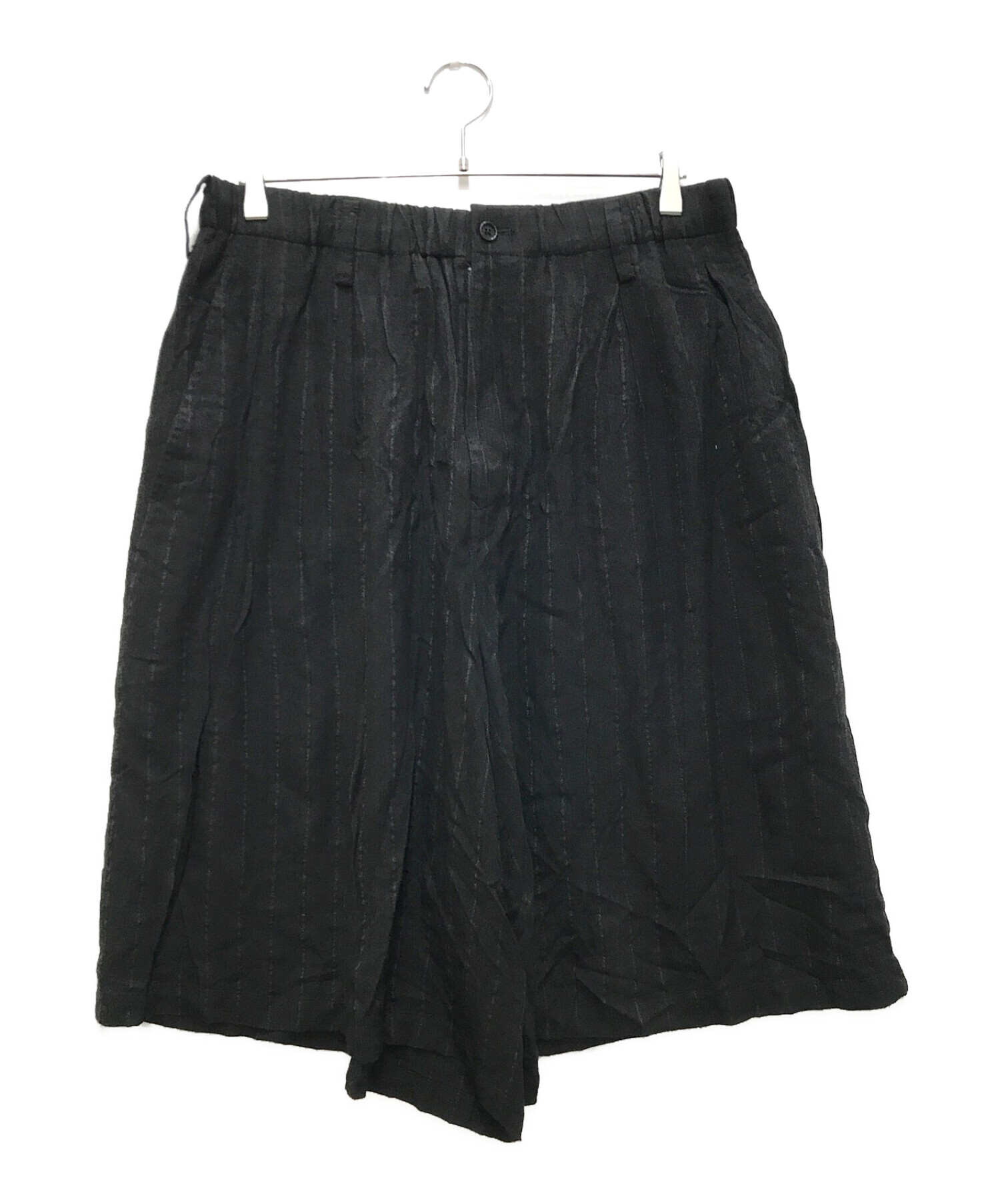 BLACK Scandal Yohji Yamamoto (ブラックスキャンダルヨウジヤマモト) tuck Half Pants ブラック サイズ:2