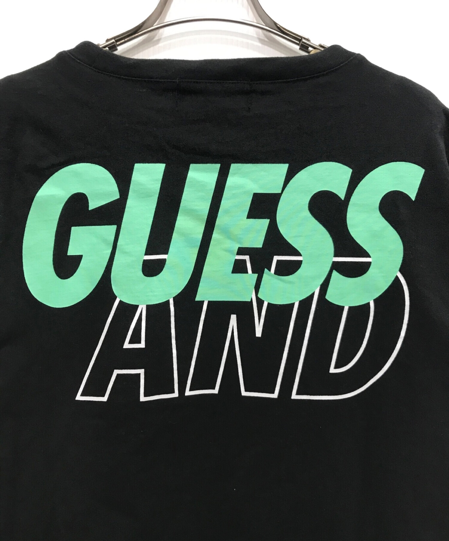 WIND AND SEA (ウィンダンシー) GUESS (ゲス) コラボTシャツ ブラック サイズ:L