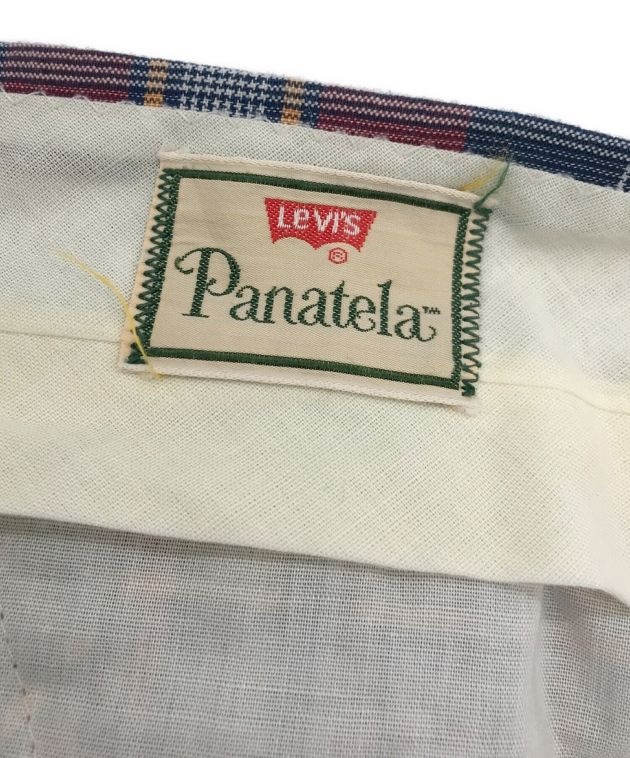 LEVI'S PANATELA (リーバイス パナテラ) 70's チェックフレアパンツ レッド サイズ:表記無