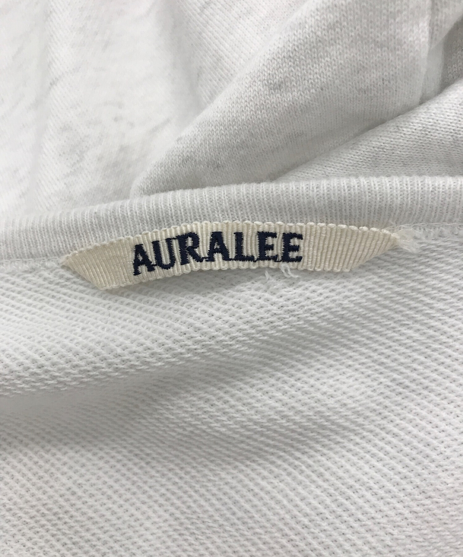 中古・古着通販】AURALEE (オーラリー) LIGHT FLOWY SWEAT P/O： ライトフローリースウェット ホワイト サイズ:5｜ブランド・古着通販  トレファク公式【TREFAC FASHION】スマホサイト