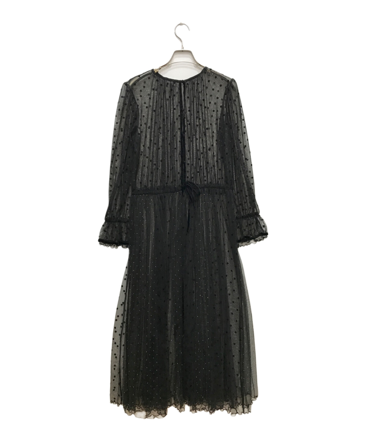 Ameri (アメリ) MANY WAY MIX DOT DRESS/メニーウェイミックスドットドレス ブラック サイズ:S