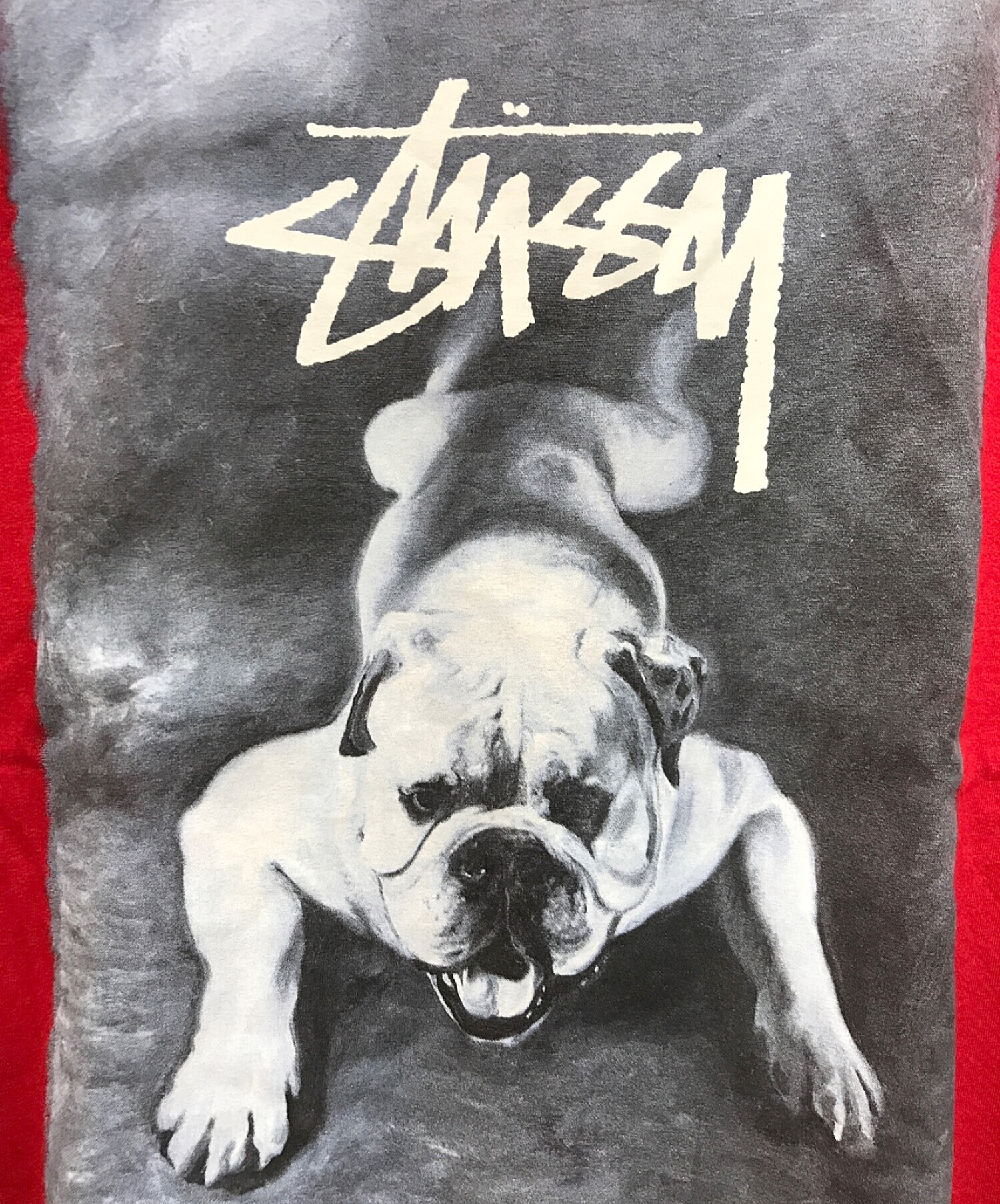 stussy (ステューシー) Bulldog T-SHIRTS/ブルドッグ Tシャツ レッド サイズ:XL