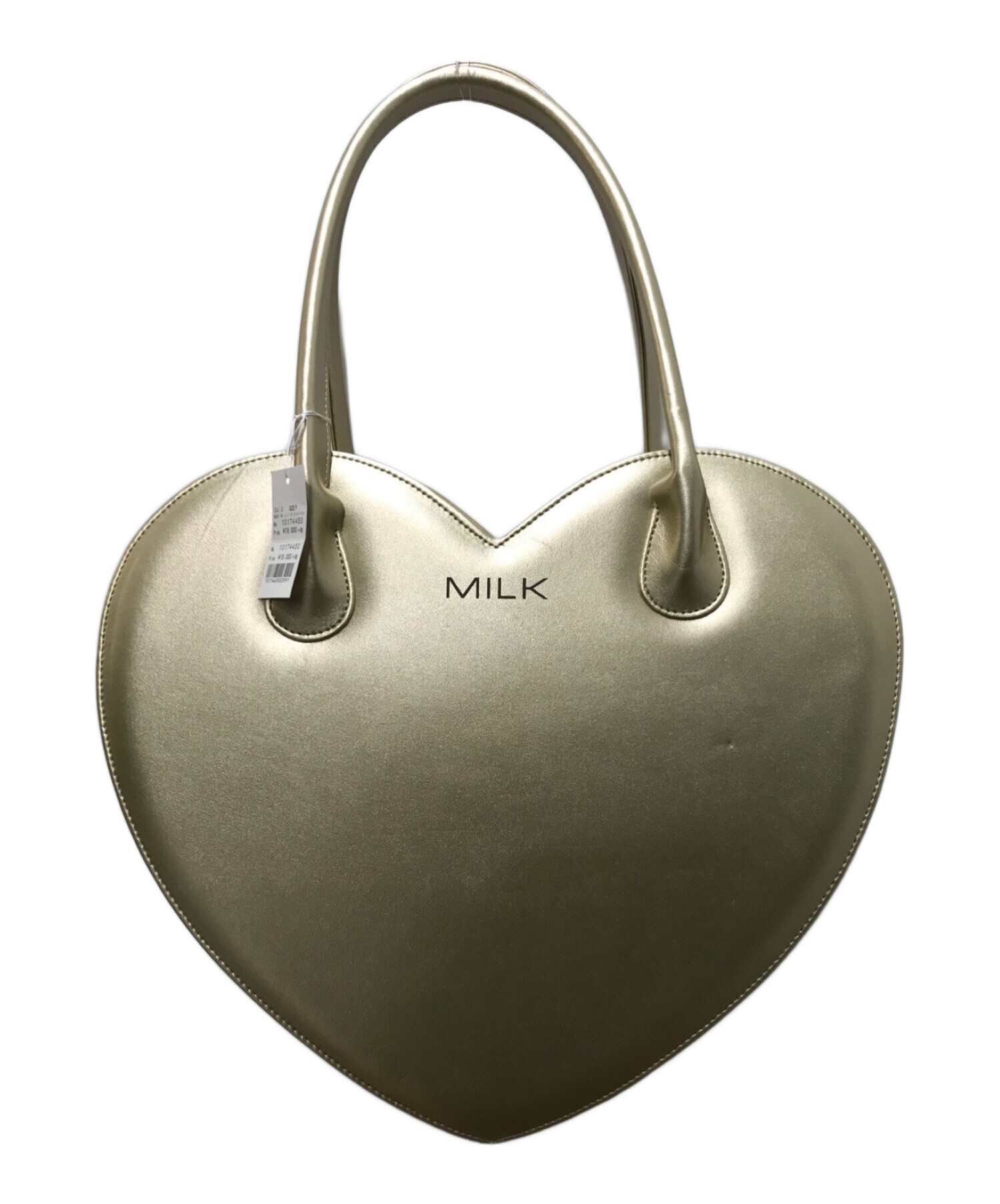 MILK (ミルク) ハート トートバッグ ゴールド