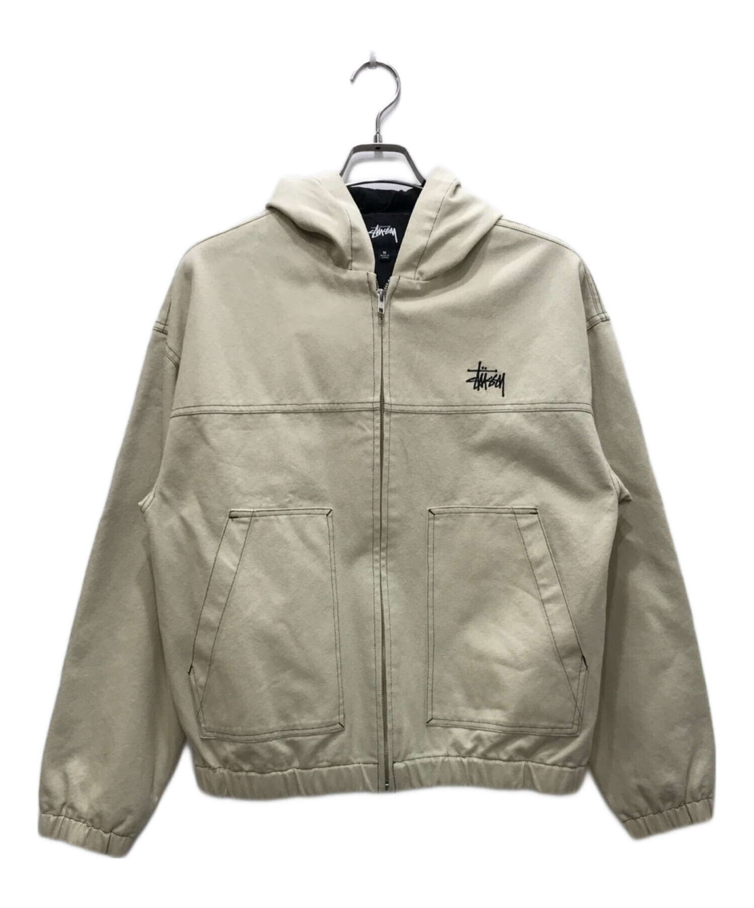 stussy (ステューシー) Canvas Work Jacket/キャンバスワークジャケット ナチュラル サイズ:M