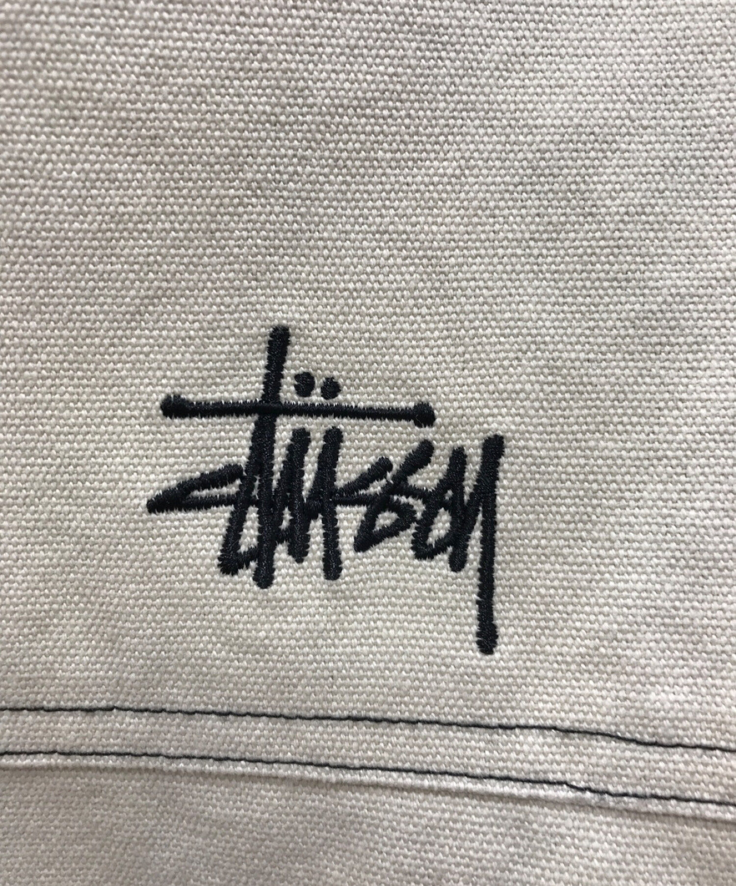 中古・古着通販】stussy (ステューシー) Canvas Work Jacket/キャンバスワークジャケット ナチュラル  サイズ:M｜ブランド・古着通販 トレファク公式【TREFAC FASHION】スマホサイト