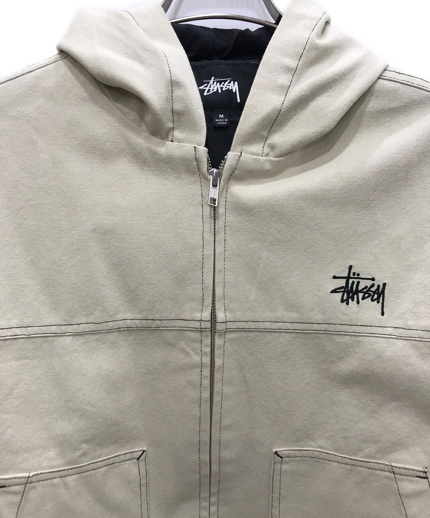 stussy (ステューシー) Canvas Work Jacket/キャンバスワークジャケット ナチュラル サイズ:M