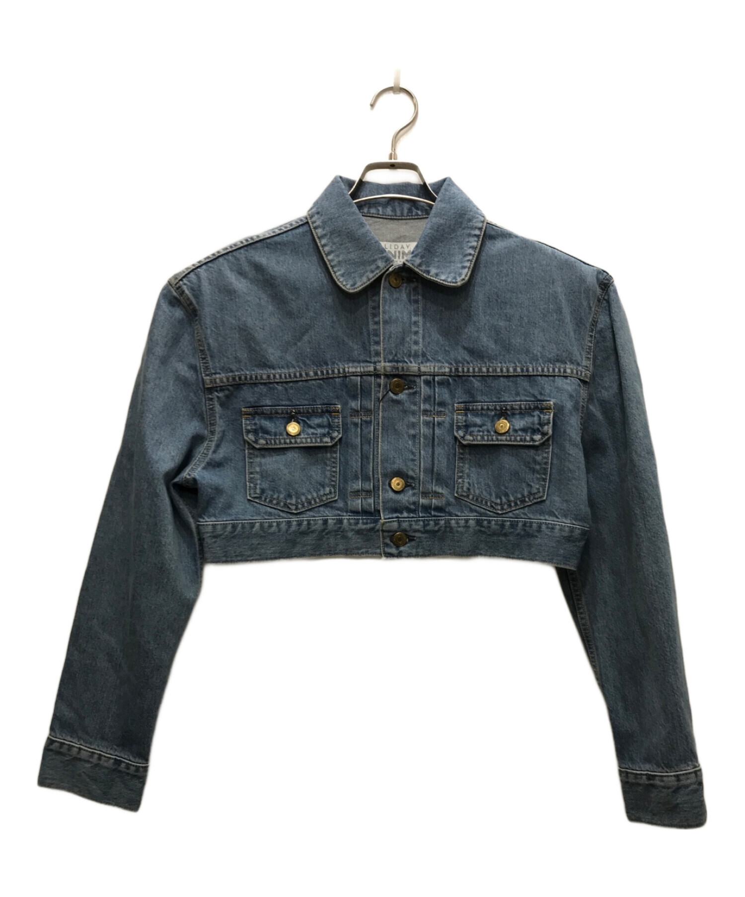 中古・古着通販】holiday (ホリデー) CROPPED DENIM JACKET/クロップド ...