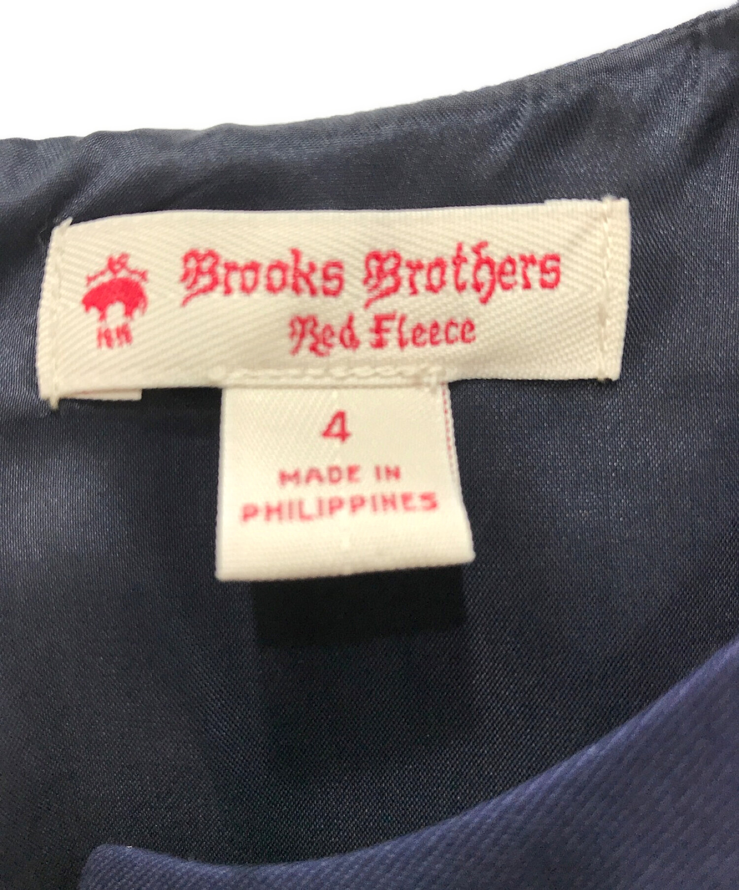 中古・古着通販】BROOKS BROTHERS (ブルックスブラザーズ) ベルトワンピース ネイビー サイズ:４｜ブランド・古着通販  トレファク公式【TREFAC FASHION】スマホサイト