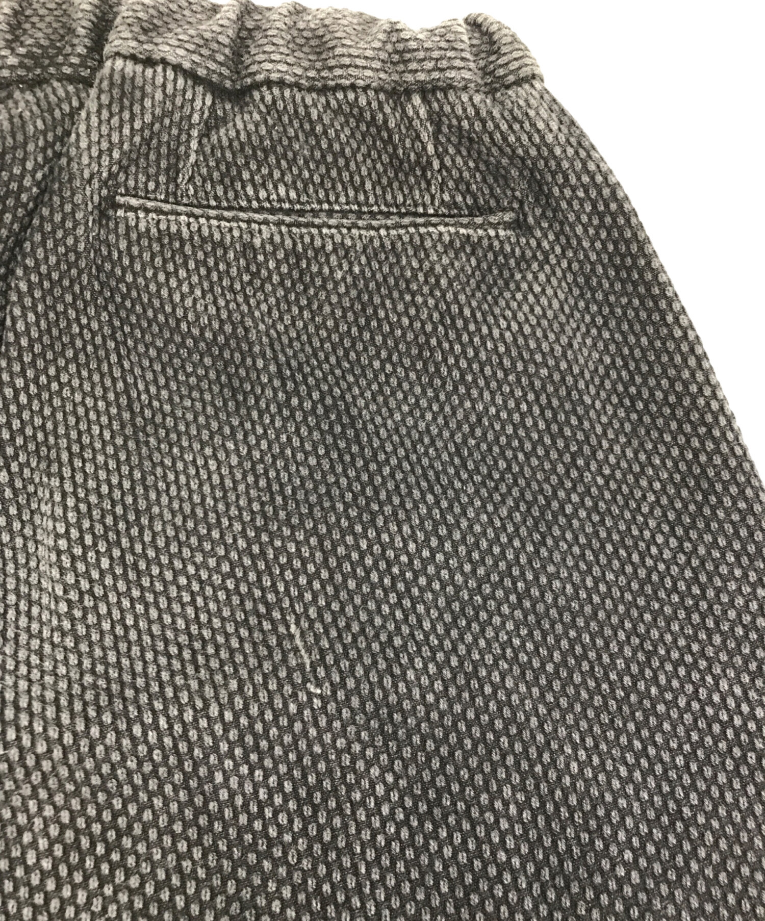 COLINA (コリーナ) 刺し子カーブスラックス/Sashiko Curve Slacks グレー サイズ:S