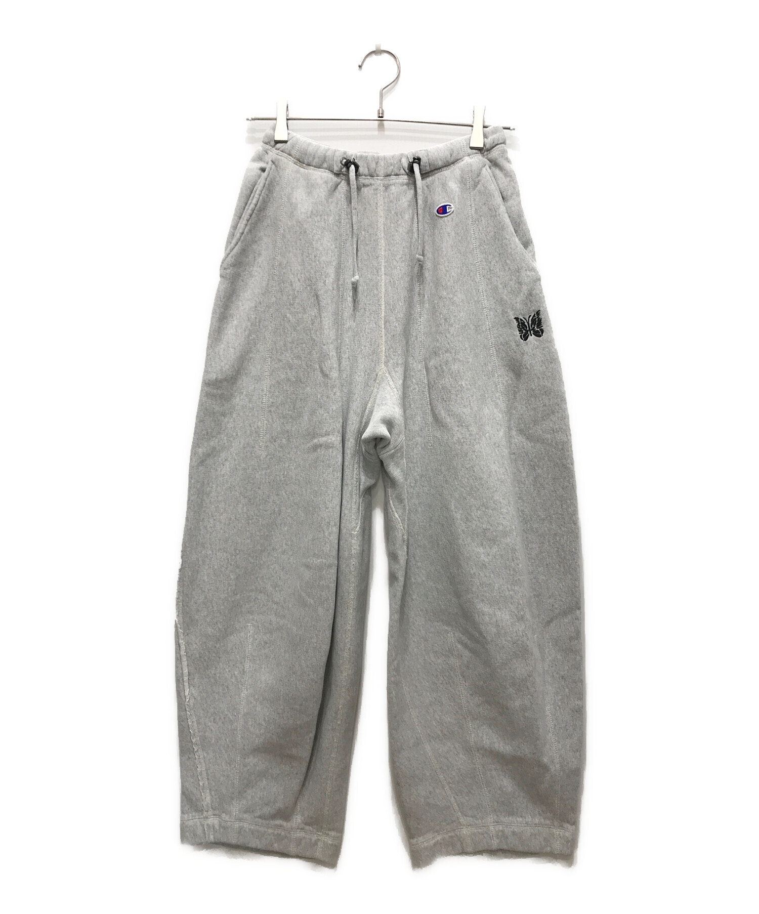 Needles (ニードルズ) Champion (チャンピオン) 別注 リバースウィーブ H.D.Pants/ヒザデルパンツ/スウェットパンツ  グレー サイズ:S