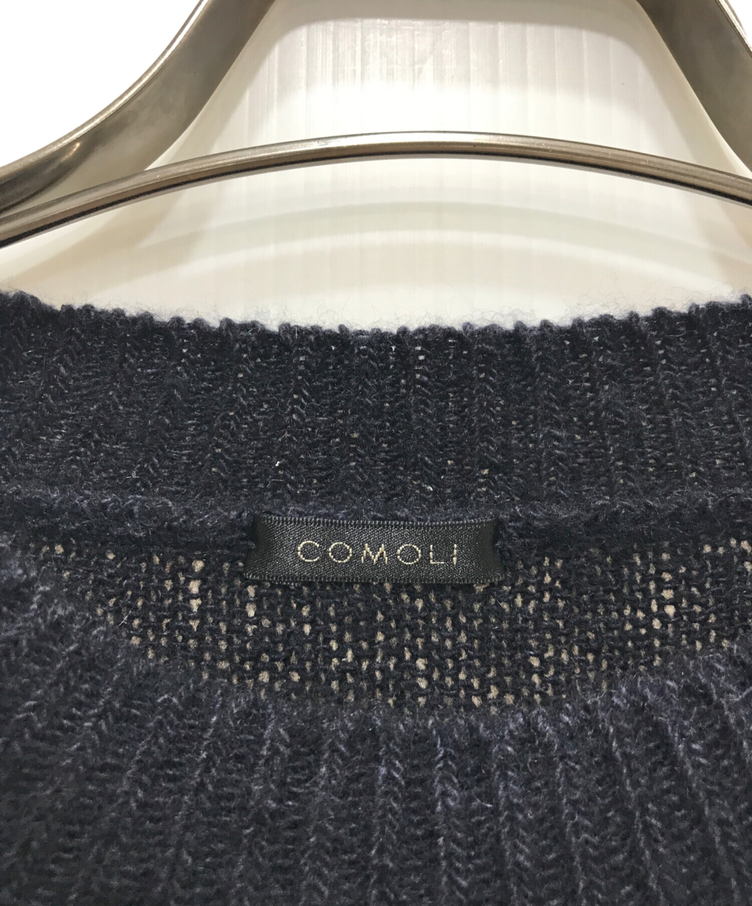 中古・古着通販】COMOLI (コモリ) カシミヤクルーネックニット ネイビー サイズ:表記なし｜ブランド・古着通販 トレファク公式【TREFAC  FASHION】スマホサイト