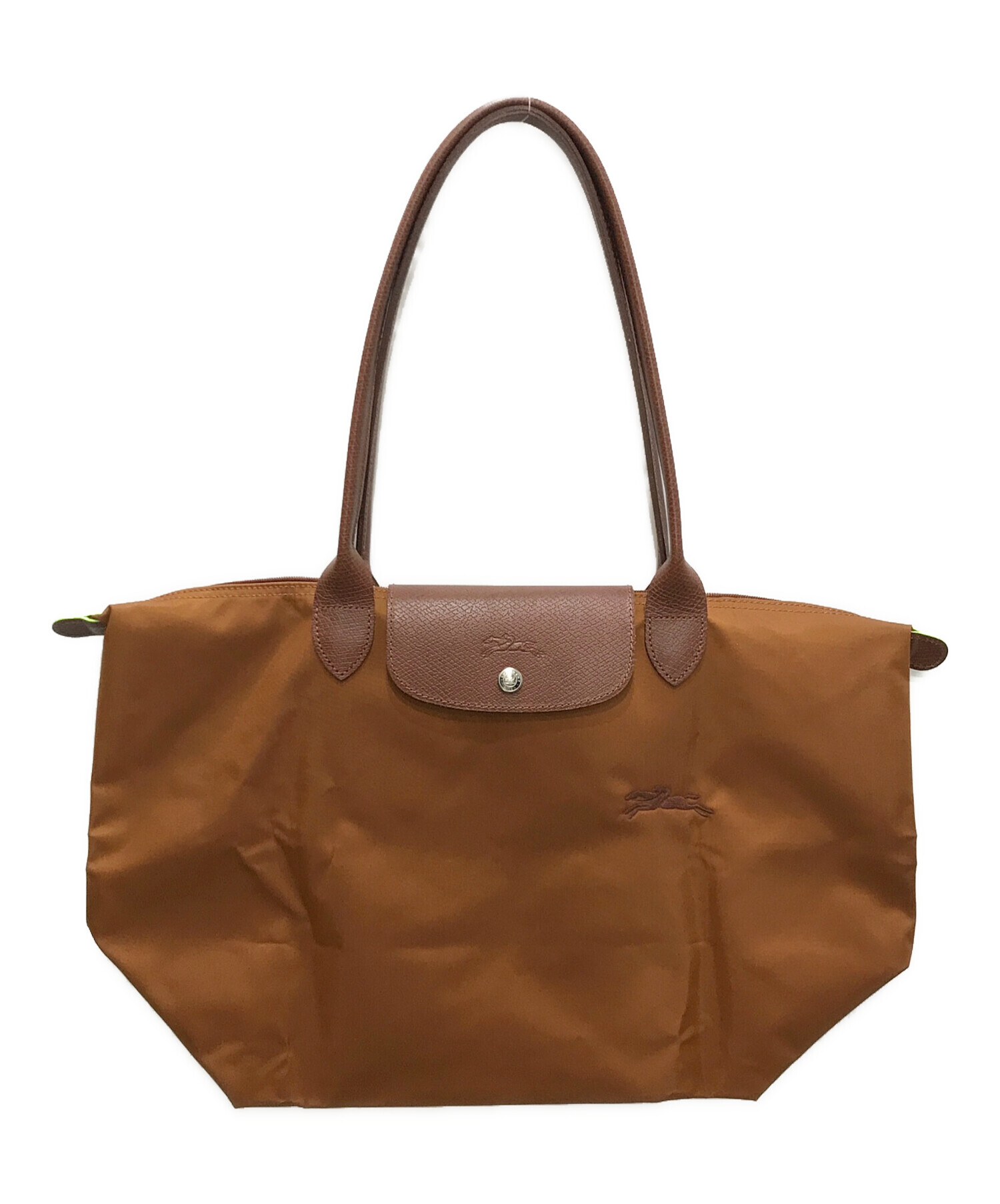 中古・古着通販】LONGCHAMP (ロンシャン) ル プリアージュ グリーン L ショルダーバッグ コニャック（ブラウン）｜ブランド・古着通販  トレファク公式【TREFAC FASHION】スマホサイト