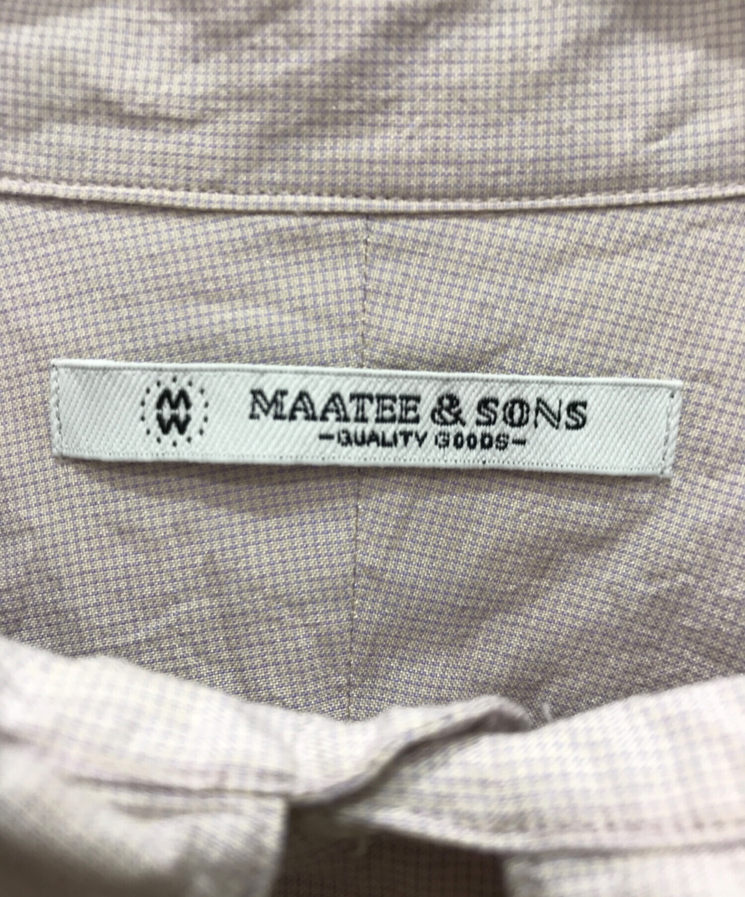 中古・古着通販】MAATEE&SONS (マーティーアンドサンズ) ELIZABETH REGULAR COLLAR SHIRTSエリザベスレギュラー カラーシャツ ピンク サイズ:3｜ブランド・古着通販 トレファク公式【TREFAC FASHION】スマホサイト