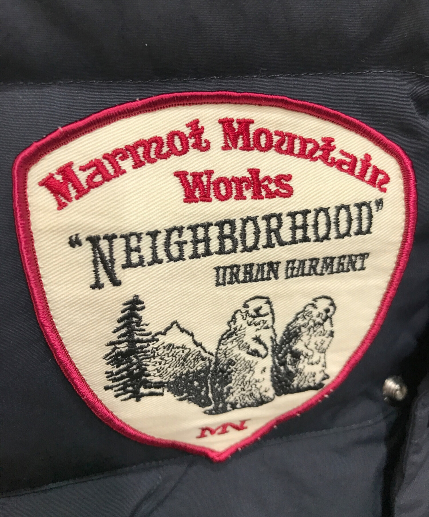 NEIGHBORHOOD (ネイバーフッド) MARMOT (マーモット) ダウンベスト ネイビー サイズ:S