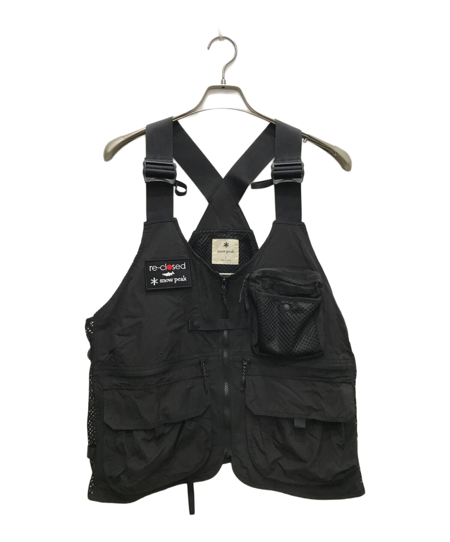 中古・古着通販】Snow peak (スノーピーク) TONEDTROUT (トーンドトラウト) Camp Vest/トーンドトラウト キャンプベスト  ブラック サイズ:2｜ブランド・古着通販 トレファク公式【TREFAC FASHION】スマホサイト