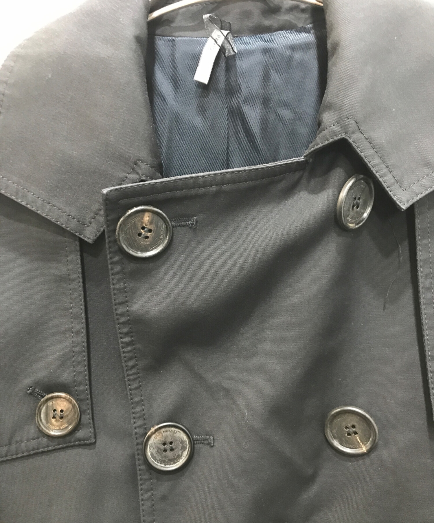 中古・古着通販】Dior Homme (ディオール オム) エディ期トレンチコート ブラック サイズ:44｜ブランド・古着通販  トレファク公式【TREFAC FASHION】スマホサイト