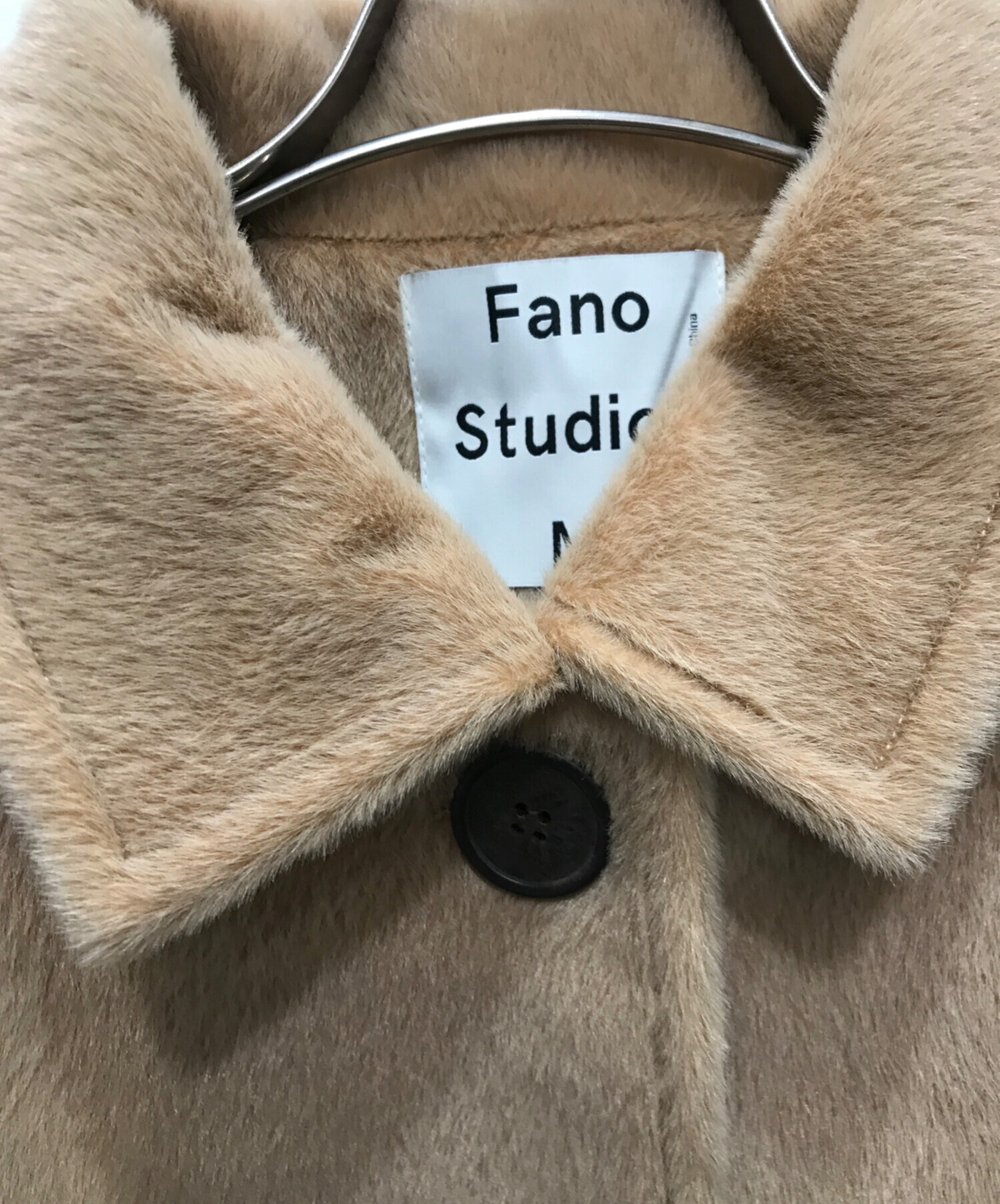 FANO STUDIOS (ファノ ストゥディオズ) ビッグシルエット ワイドスリーブ シャギーコート キャメル サイズ:M