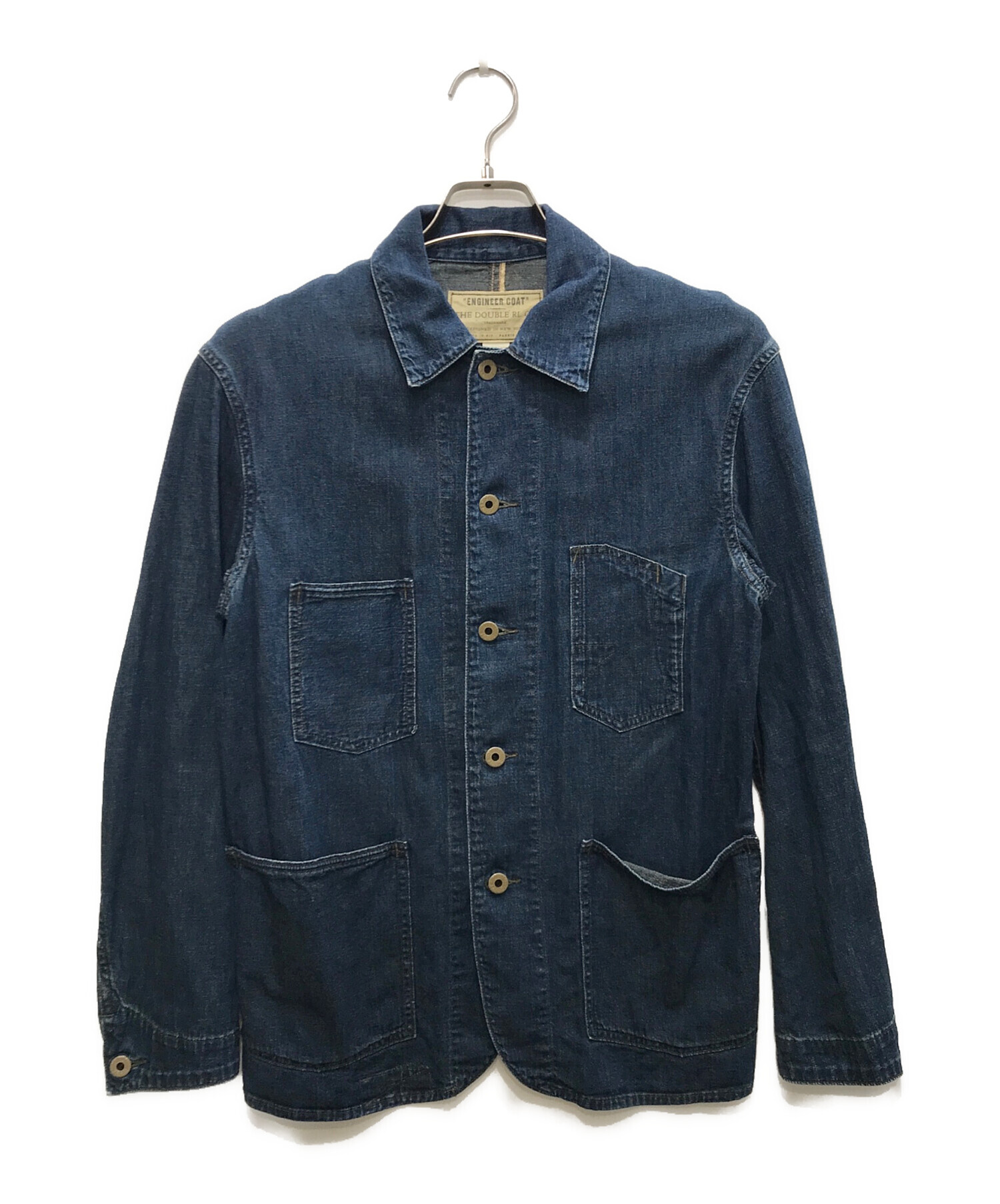 RRL (ダブルアールエル) LIGHTWEIGHT DENIM ENGINEER COAT/チェンジボタンデニムカバーオール / エンジニアコート  インディゴ サイズ:S