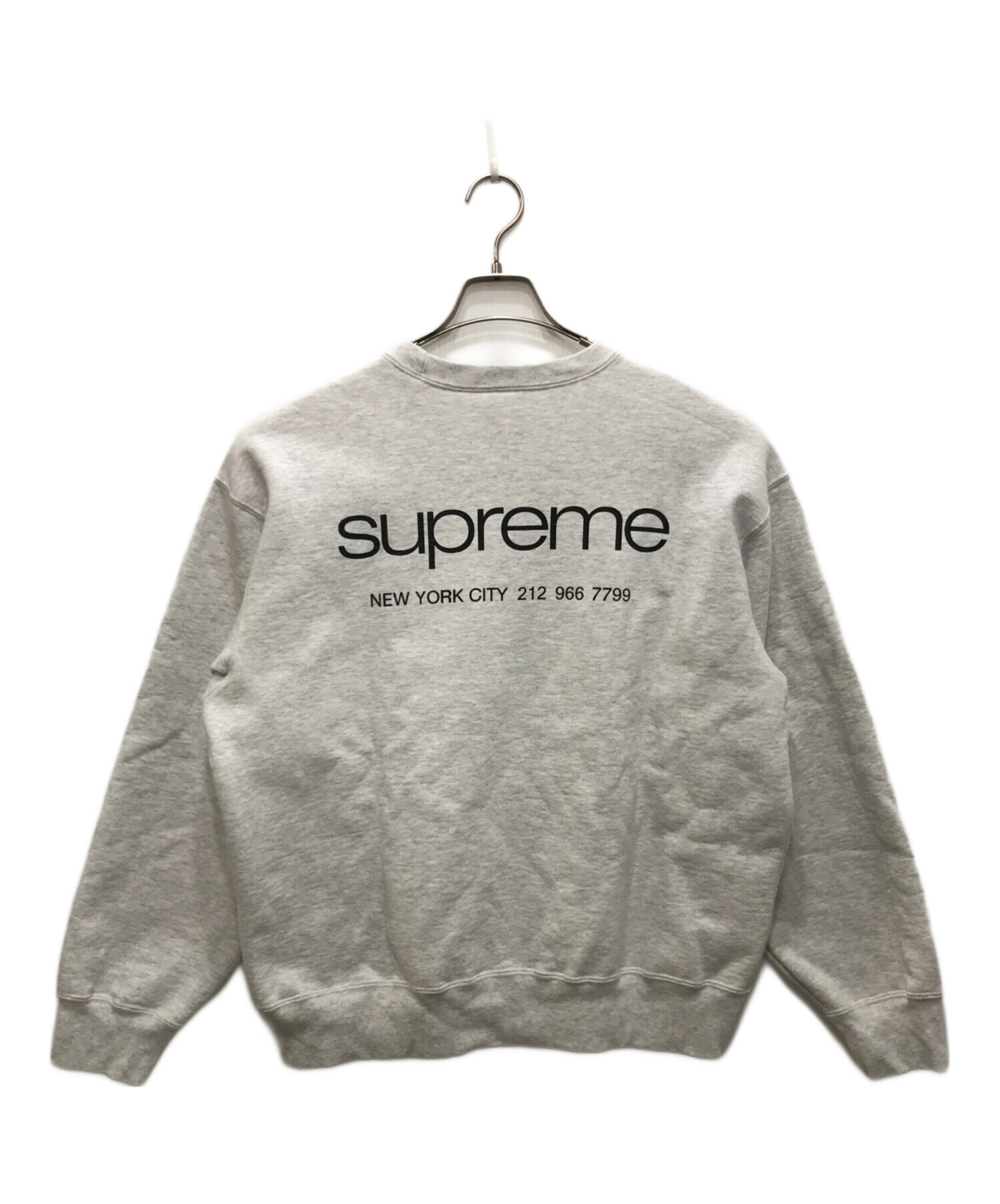 Supreme (シュプリーム) NYC crewneck/スウェット グレー サイズ:M