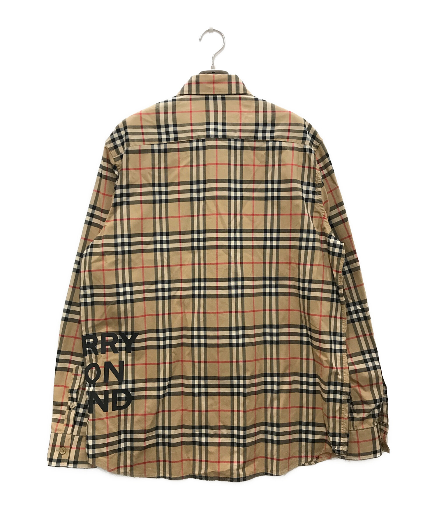 中古・古着通販】BURBERRY (バーバリー) チェックシャツ ベージュ サイズ:M｜ブランド・古着通販 トレファク公式【TREFAC  FASHION】スマホサイト