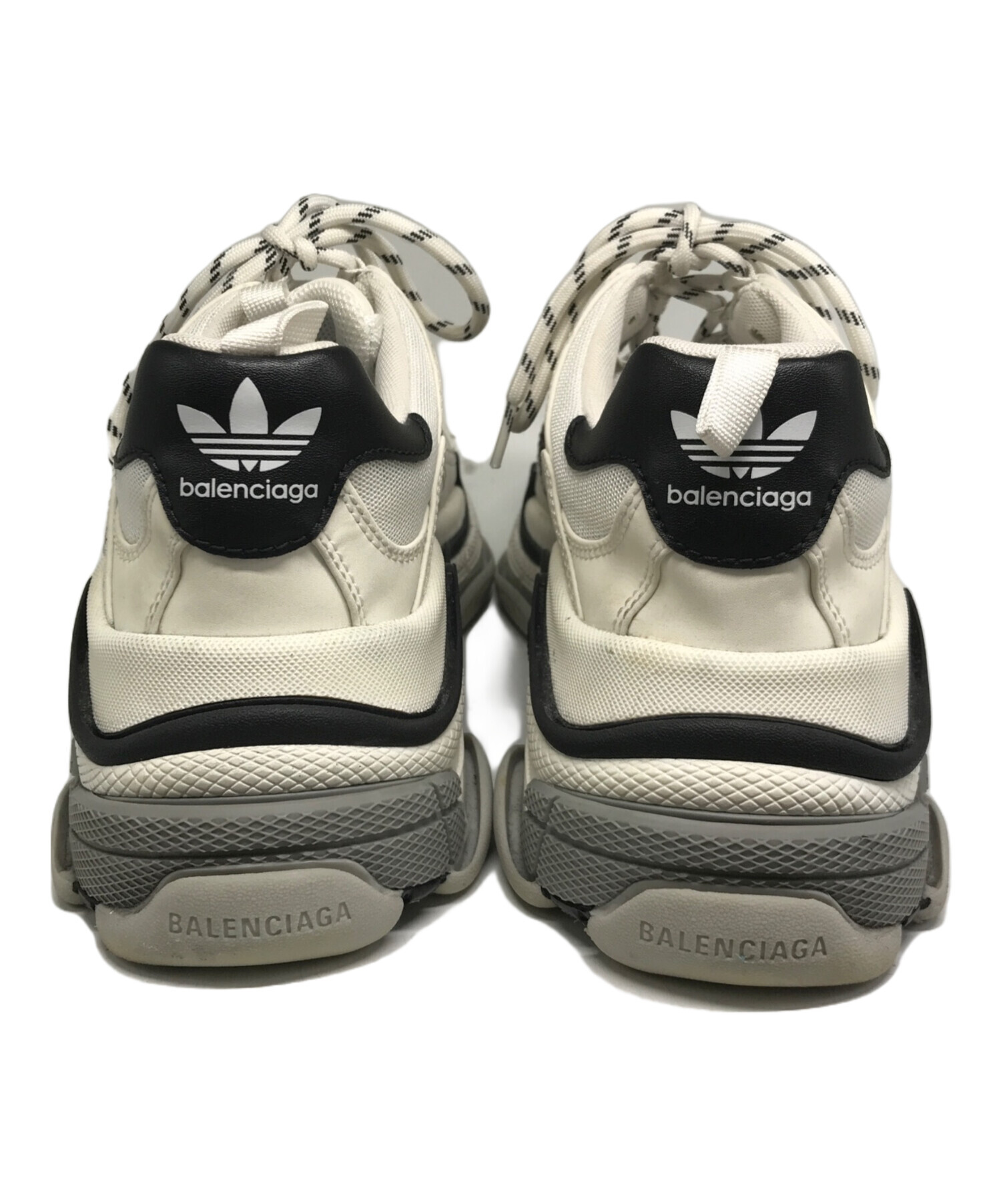 中古・古着通販】BALENCIAGA (バレンシアガ) adidas (アディダス) トリプルSトレーナー ホワイト×ブラック  サイズ:27.5cm｜ブランド・古着通販 トレファク公式【TREFAC FASHION】スマホサイト