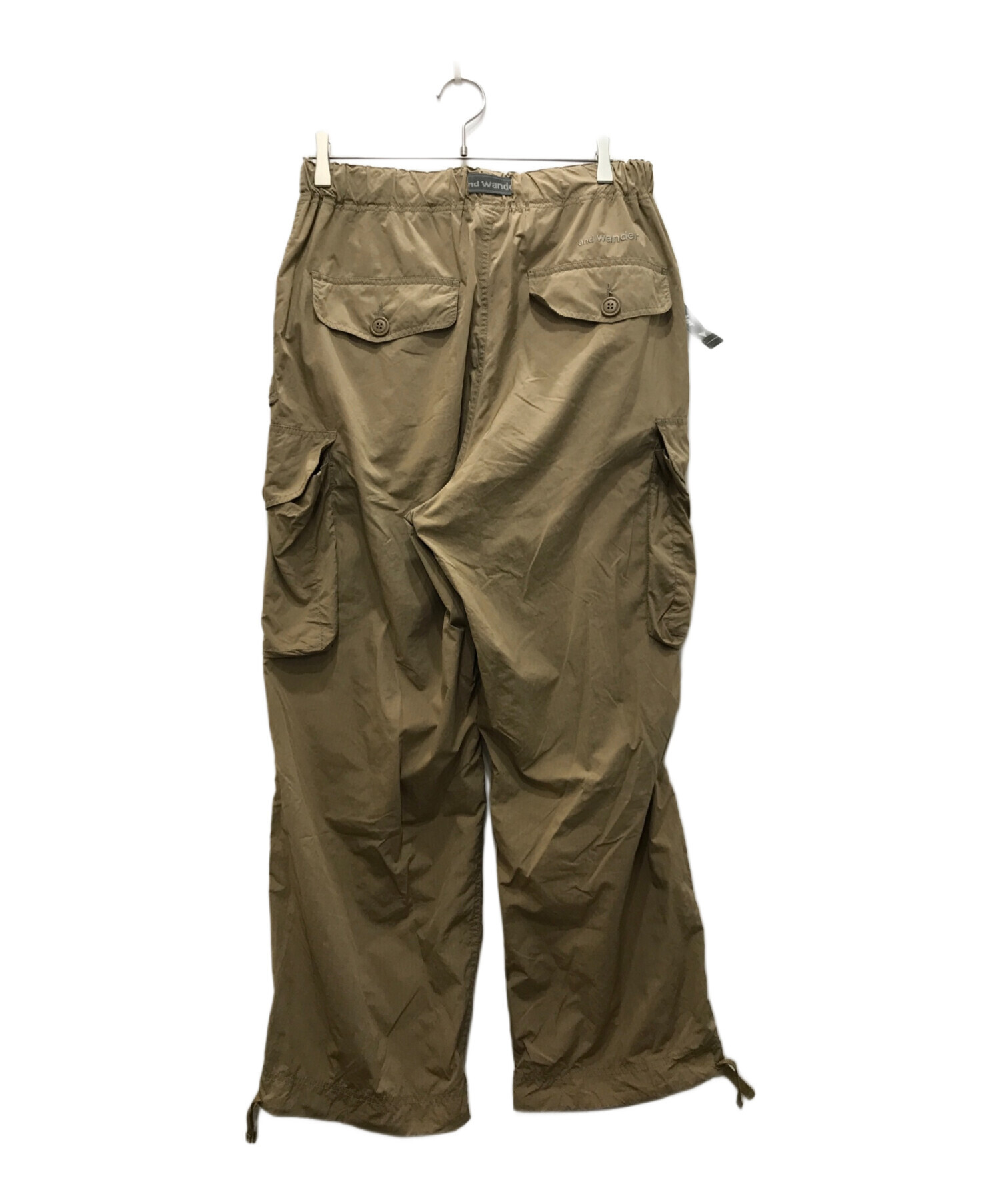 中古・古着通販】and wander (アンドワンダー) Oversized Cargo Pants/オーバーサイズカーゴパンツ ブラウン  サイズ:L｜ブランド・古着通販 トレファク公式【TREFAC FASHION】スマホサイト