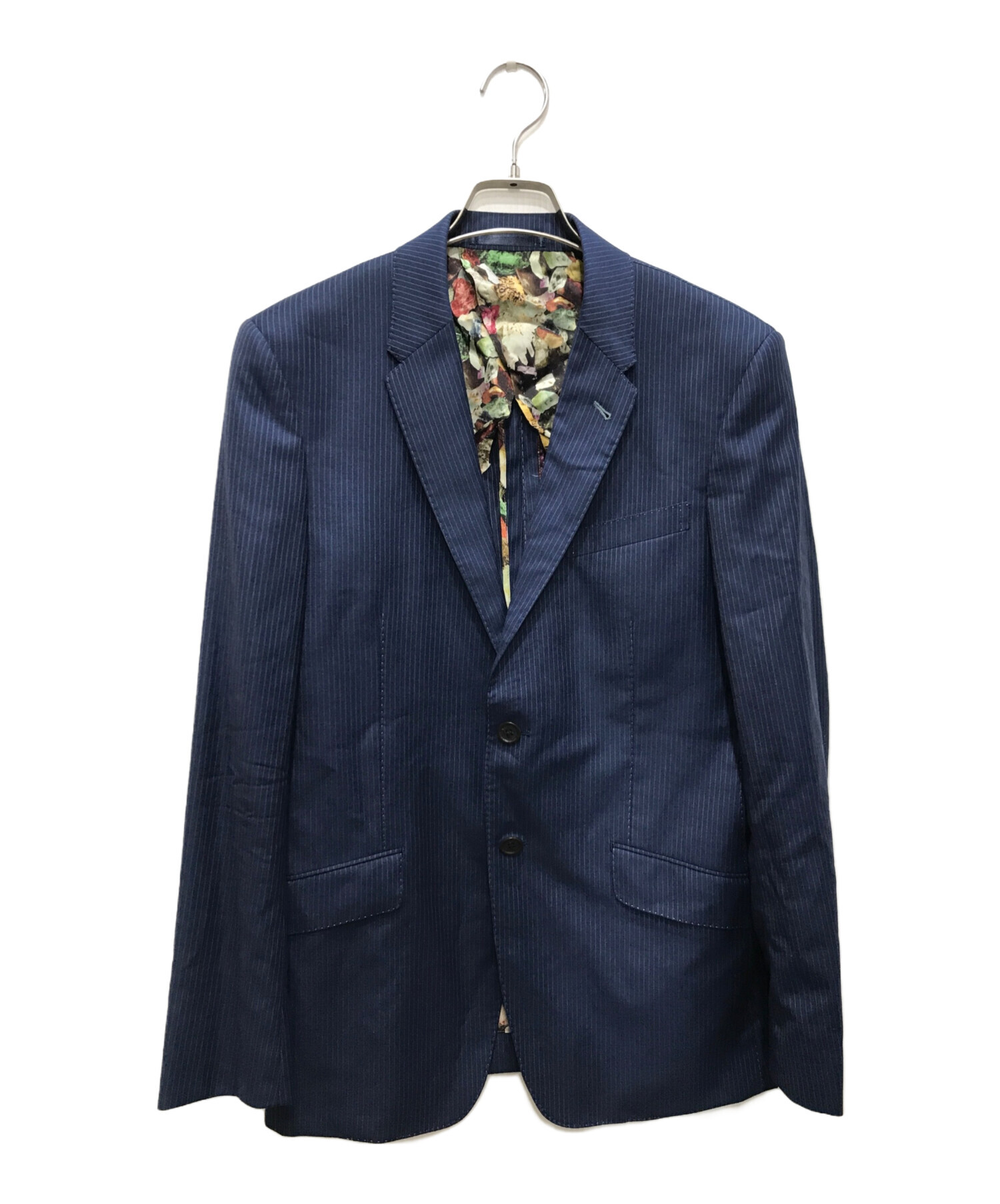 中古・古着通販】Paul Smith London (ポールスミスロンドン) ウールシルク3ピースセットアップスーツ/ロロピアーナ生地使用 ネイビー  サイズ:Ｍ/チェスト90cm ウエスト76cm 身長170cm｜ブランド・古着通販 トレファク公式【TREFAC FASHION】スマホサイト