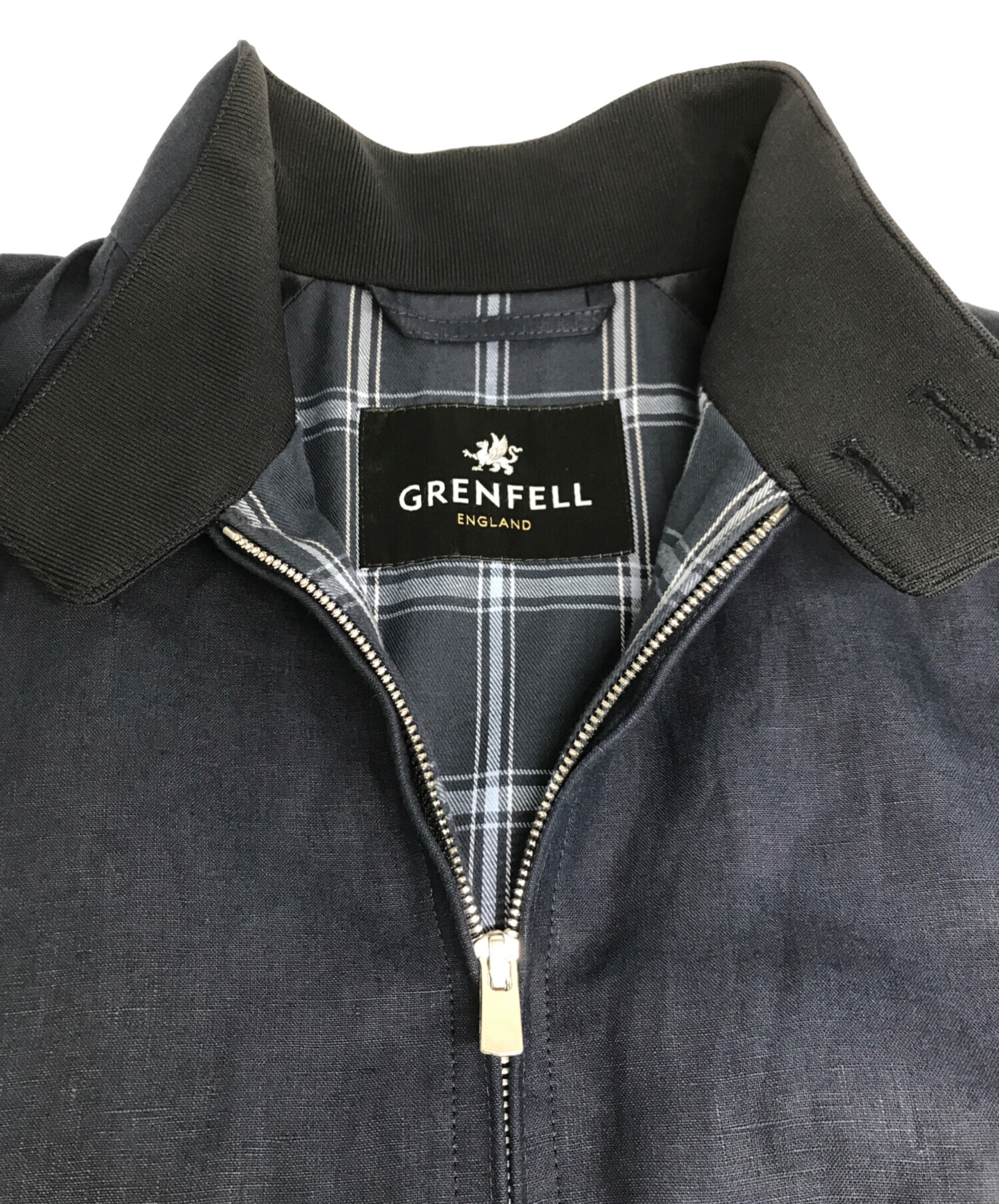 GRENFELL (グレンフェル) リネンスイングトップ ネイビー サイズ:36