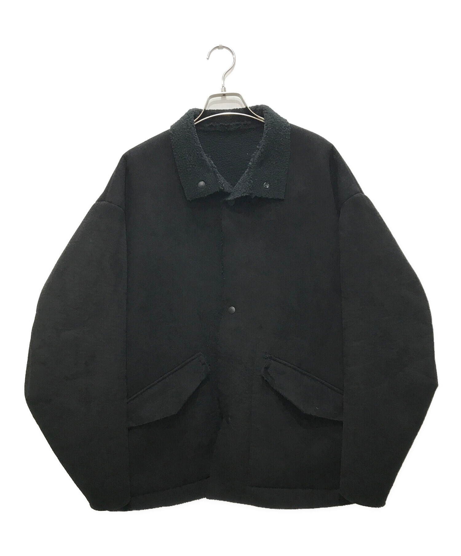 中古・古着通販】N.HOOLYWOOD (エヌ ハリウッド) REVERSIBLE STAND COLLAR BLOUSON/リバーシブル スタンドカラーブルゾン ブラック サイズ:36｜ブランド・古着通販 トレファク公式【TREFAC FASHION】スマホサイト