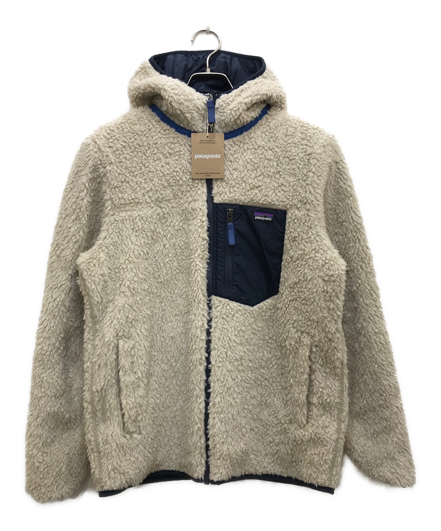 中古・古着通販】Patagonia (パタゴニア) Reversible Ready Freddy Hoody/リバーシブルレディフレディフーディ  ネイビー サイズ:XXL 16-18 未使用品｜ブランド・古着通販 トレファク公式【TREFAC FASHION】スマホサイト