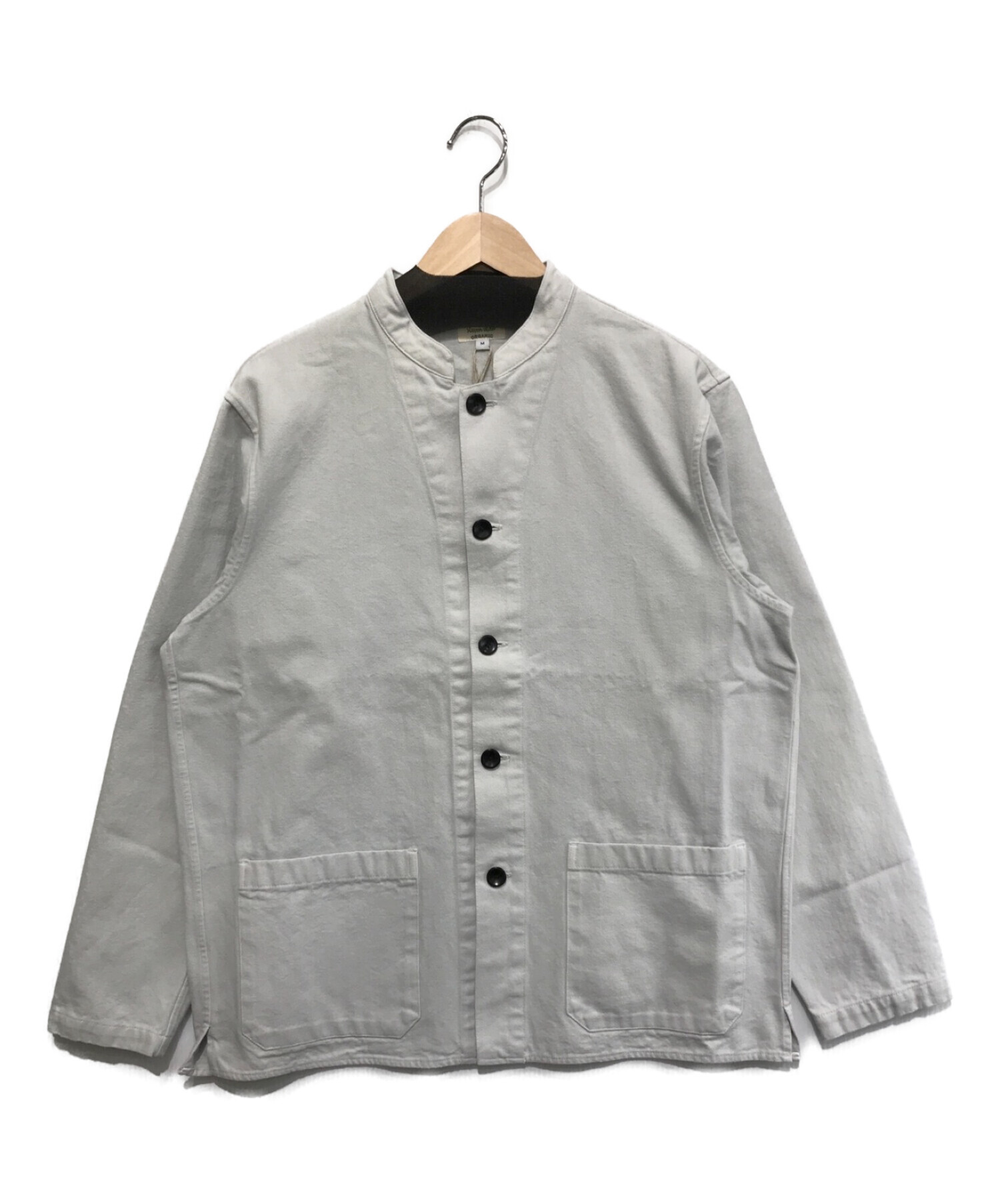 STEVEN ALAN (スティーブンアラン) ORGANIC O/D STAND COLLAR COVERALL スカイブルー サイズ:SIZE M  未使用品