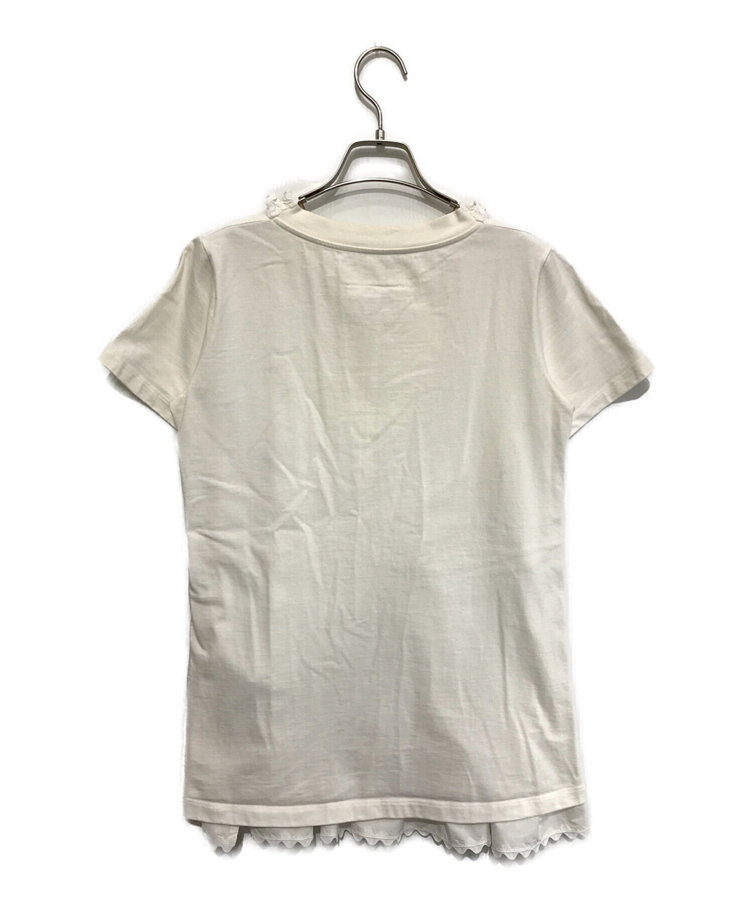 MM6 Maison Margiela (エムエムシックス メゾンマルジェラ) フリルカットソー ホワイト サイズ:SIZE L