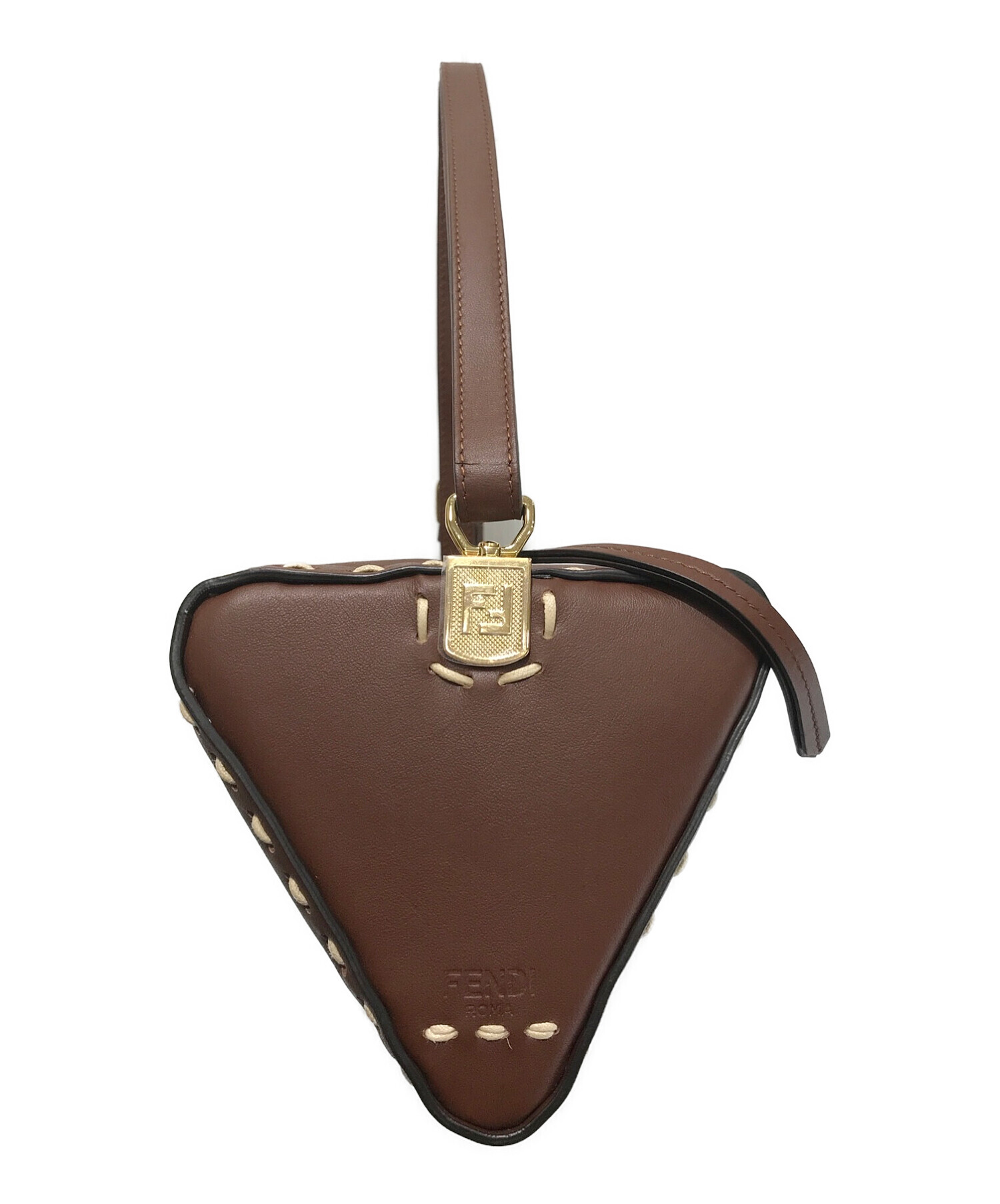 【美品】Fendi Triangle Mini Bag ブラウン