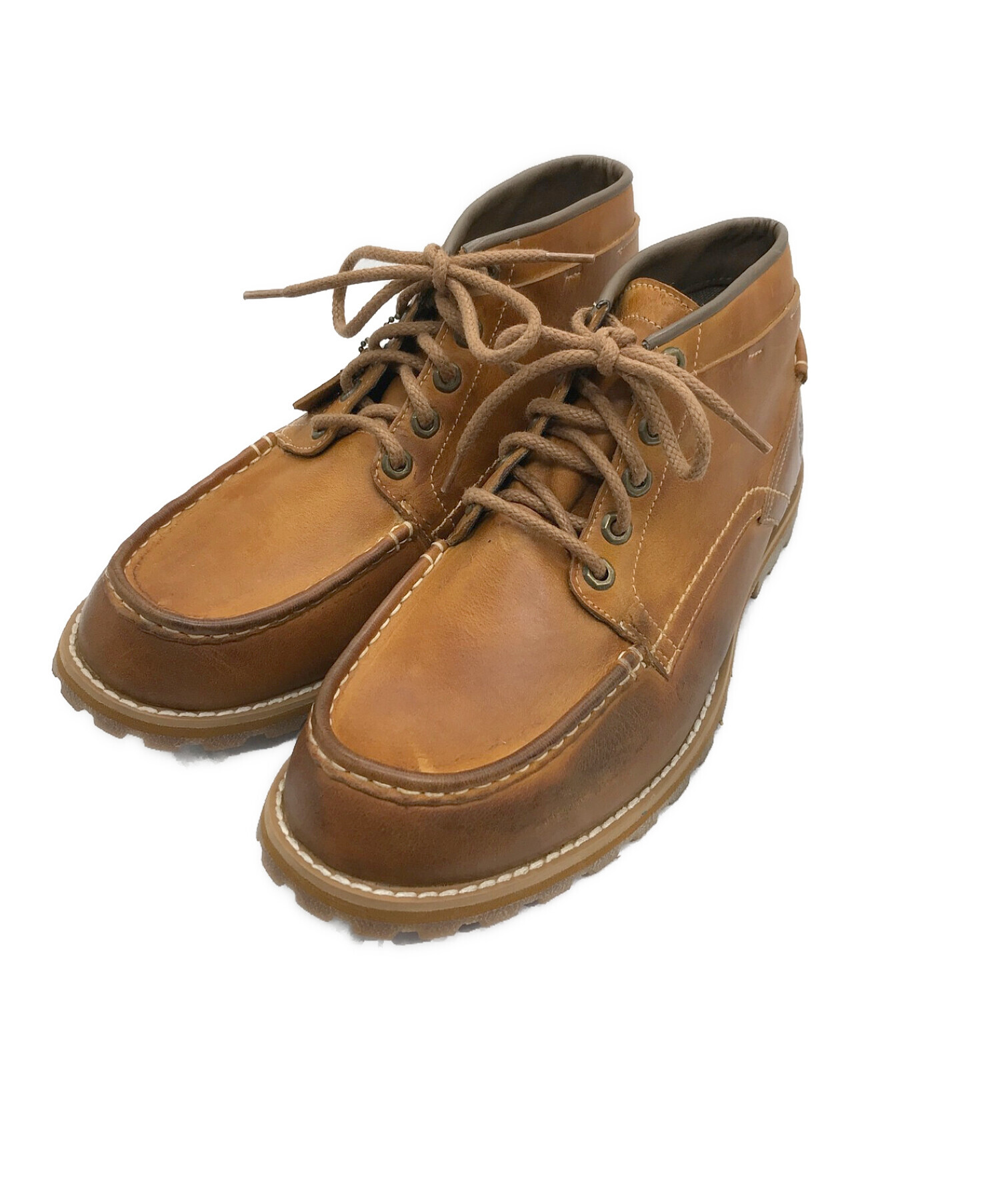 Timberland (ティンバーランド) モカシンブーツ ブラウン サイズ:SIZE 8.5W