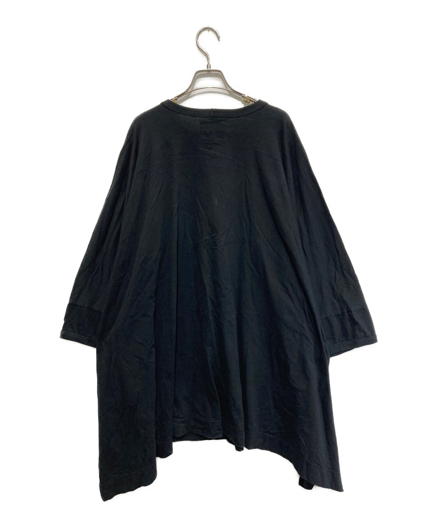 Vivienne Westwood ANGLOMANIA (ヴィヴィアンウエストウッド アングロマニア) オーバーサイズプリントTシャツ ブラック  サイズ:SIZE 38