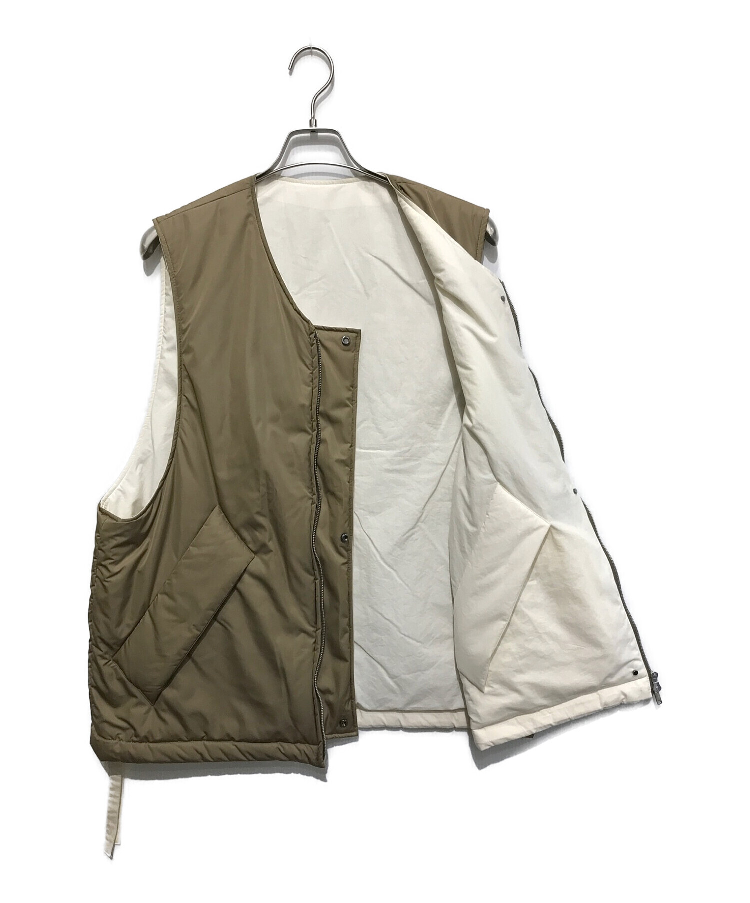 中古・古着通販】stein (シュタイン) REVERSIBLE PADDED VEST ベージュ