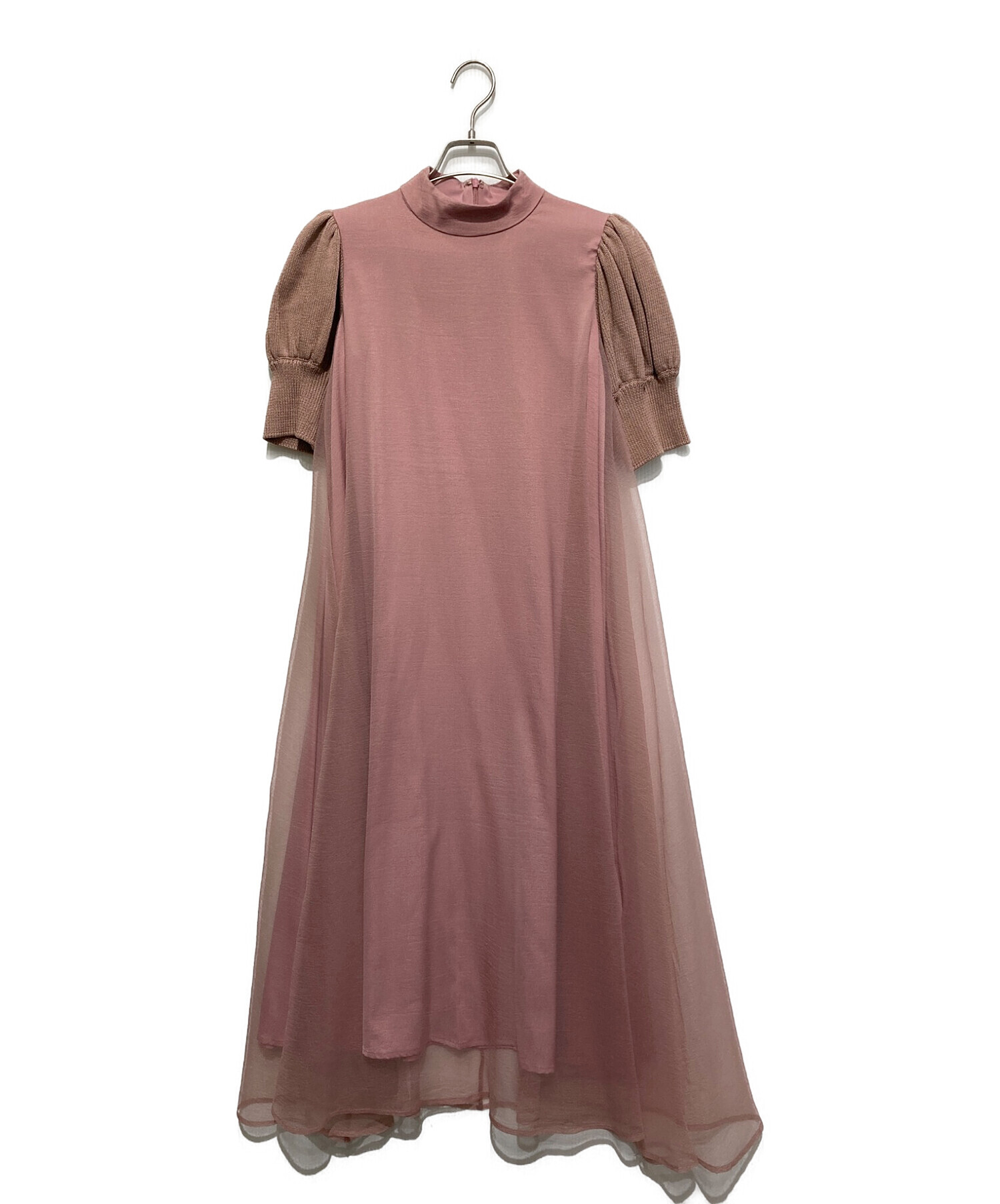 Ameri VINTAGE (アメリヴィンテージ) FLUFFY MACARON DRESS ピンク サイズ:SIZE S