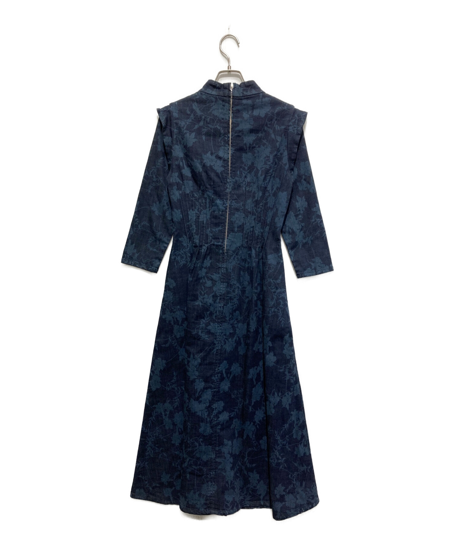 Ameri VINTAGE (アメリヴィンテージ) KEILY FLOWER DENIM DRESS ネイビー サイズ:SIZE S