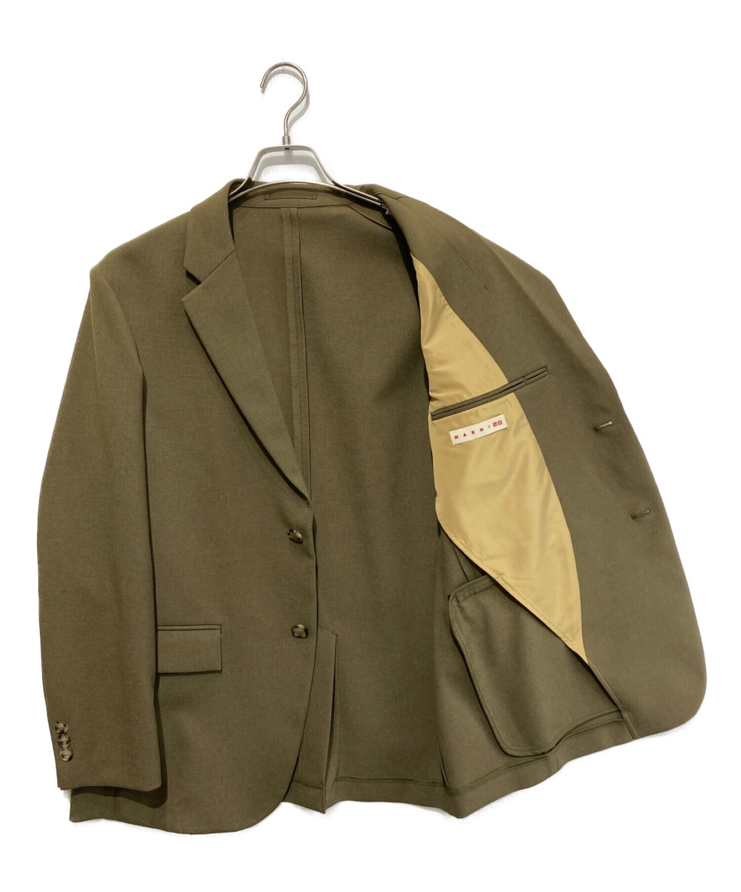 UNIQLO×MARNI (ユニクロ×マルニ) テーラードジャケット ブラウン サイズ:SIZE M